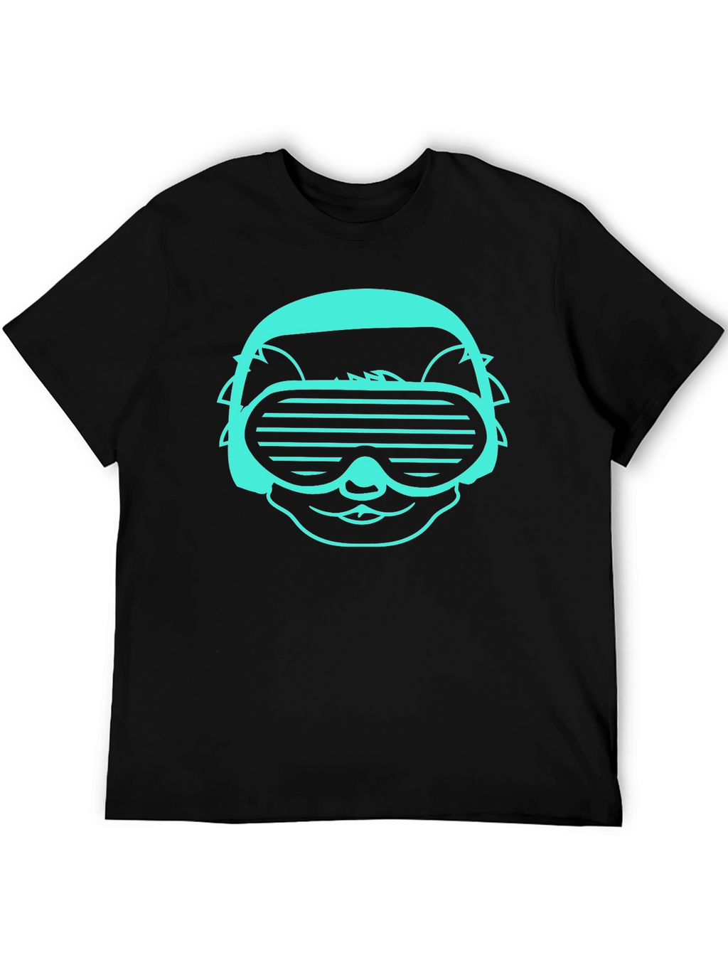 Cool Cat DJ Graphic Tee - Black T-Shirt