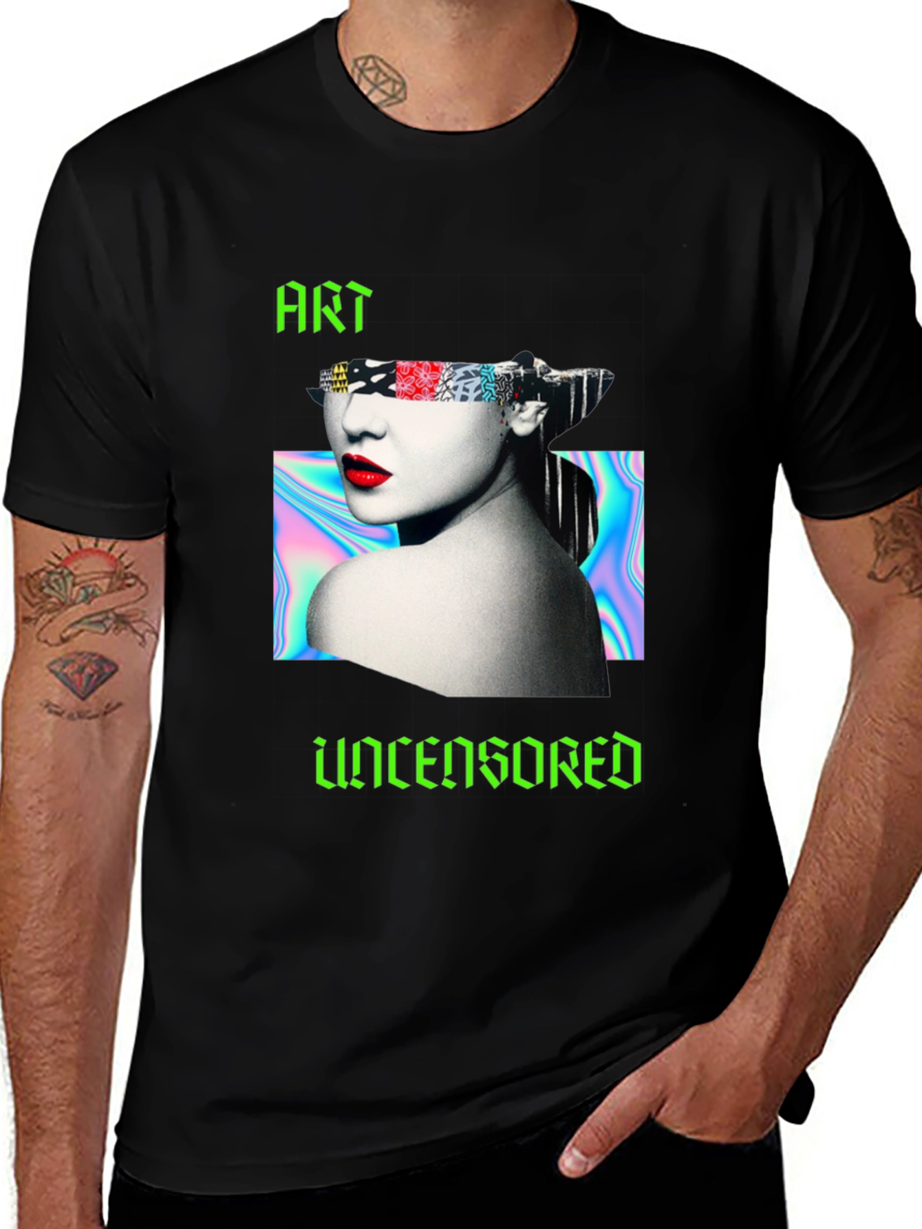Edgy Art Uncensored Graphic Tee - Unisex