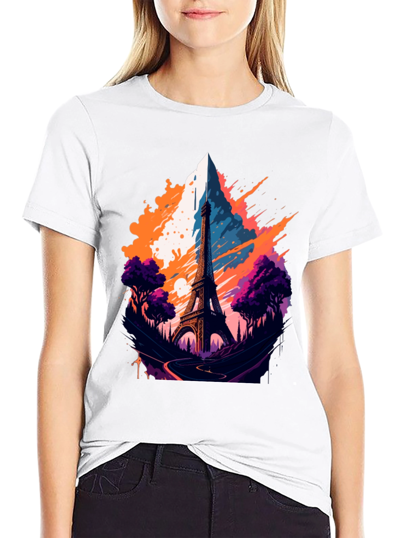 Eiffel Tower Graphic T-Shirt - Paris Landmark Tee