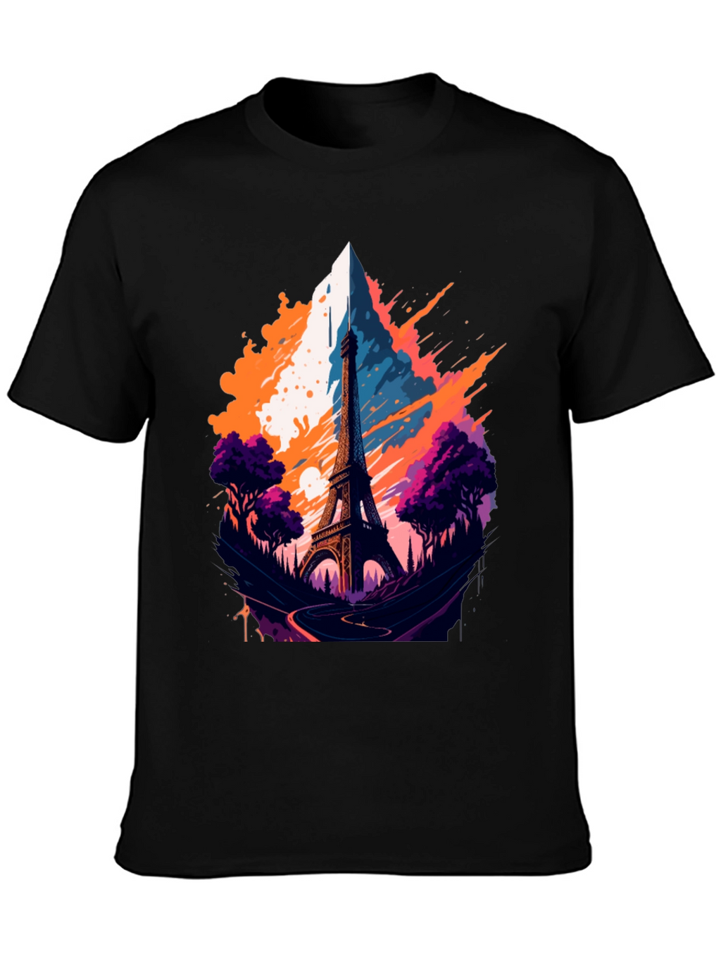 Eiffel Tower Graphic T-Shirt - Paris Landmark Tee