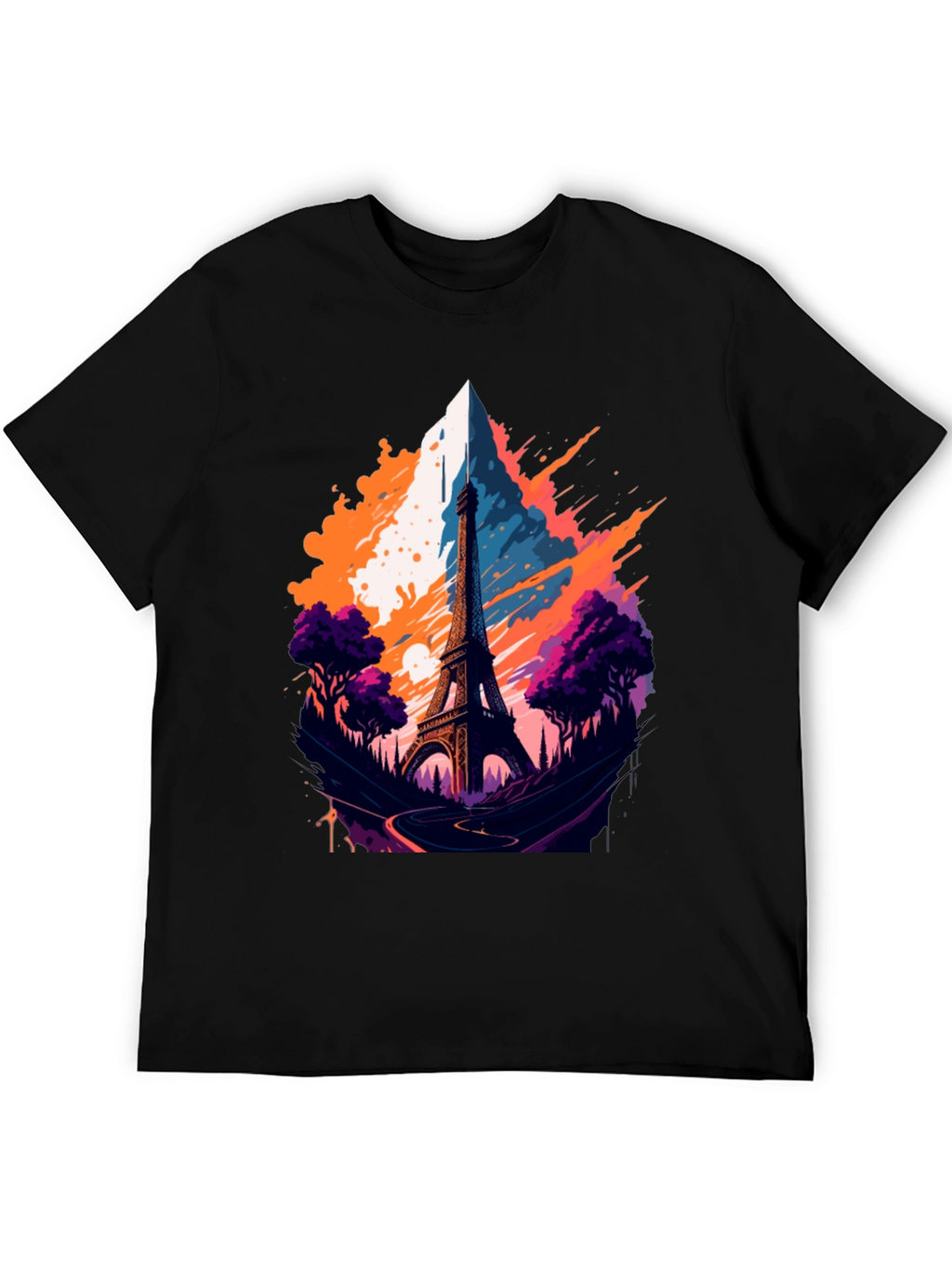 Eiffel Tower Graphic T-Shirt - Paris Landmark Tee