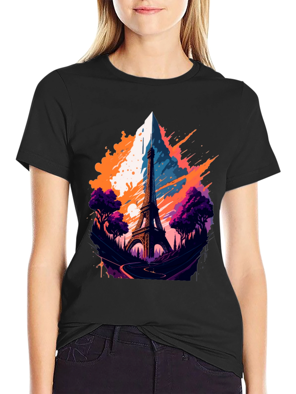 Eiffel Tower Graphic T-Shirt - Paris Landmark Tee