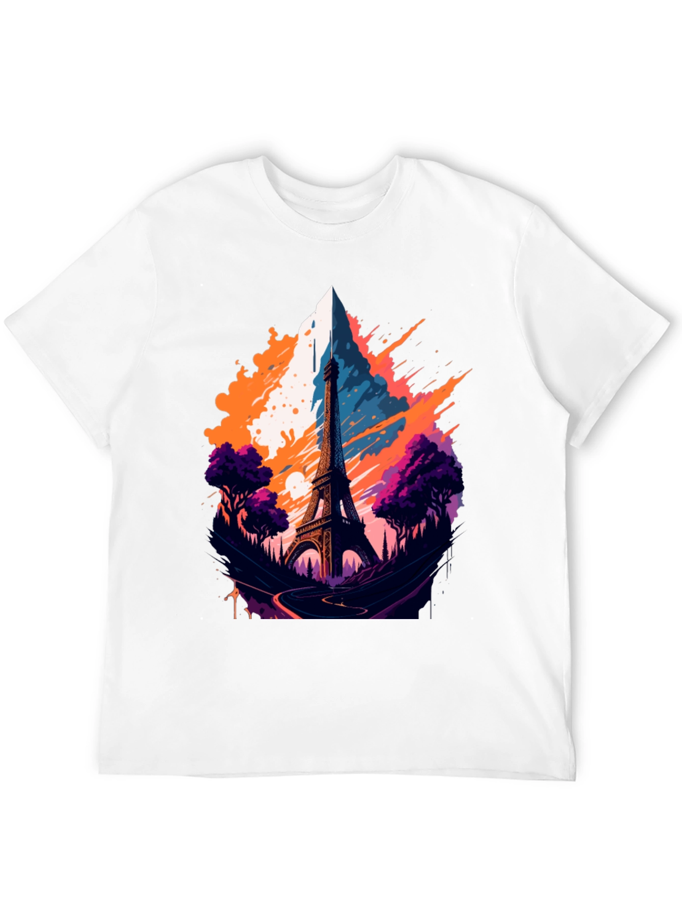 Eiffel Tower Graphic T-Shirt - Paris Landmark Tee