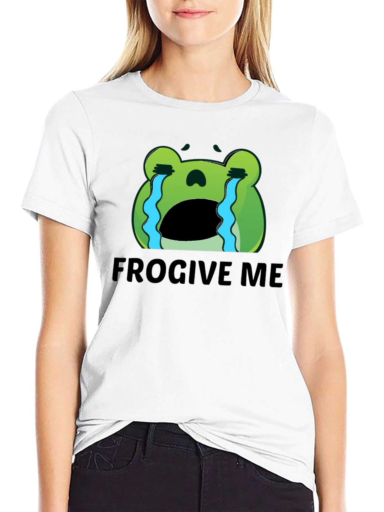 Frogive Me Funny Frog Graphic T-Shirt