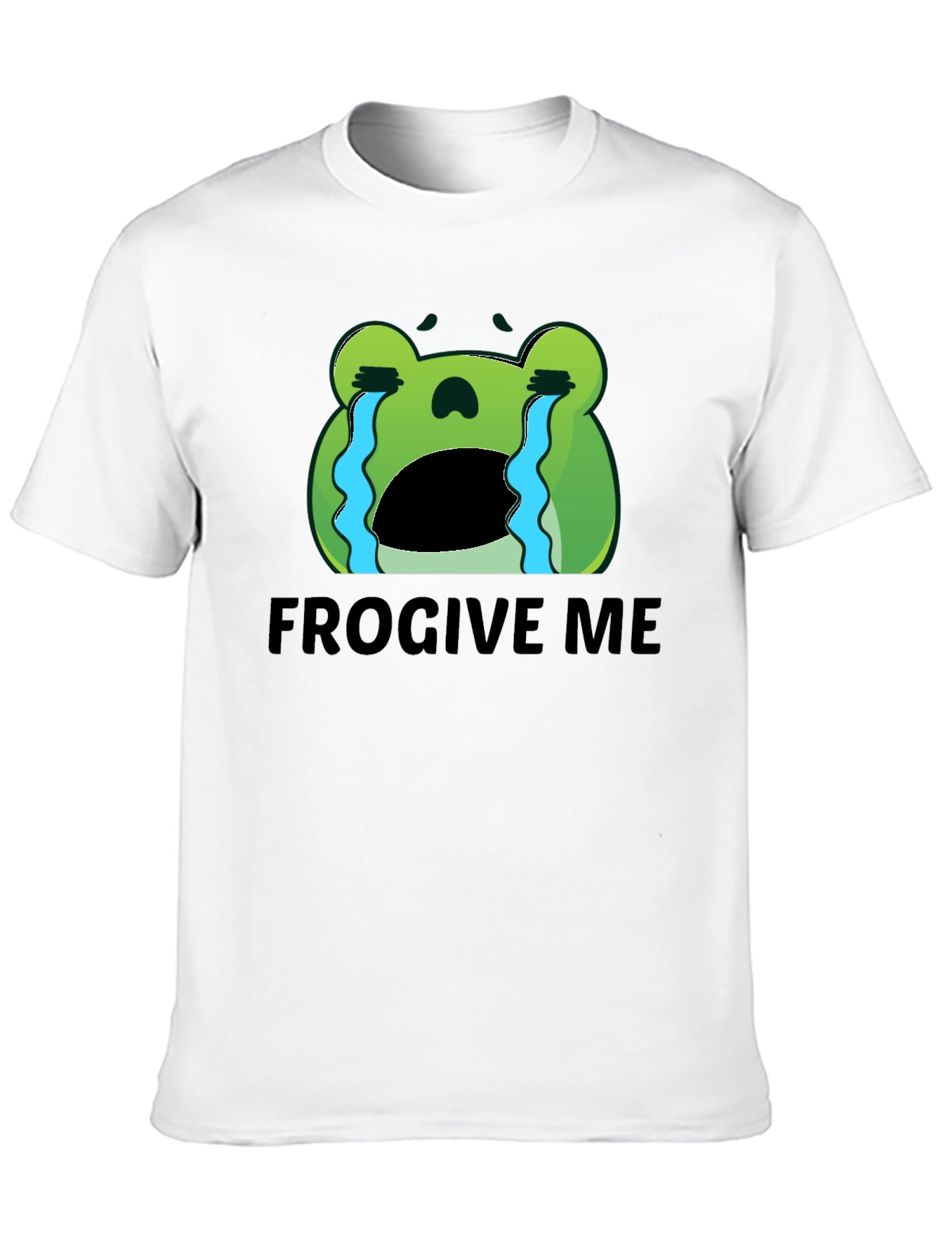 Frogive Me Funny Frog Graphic T-Shirt