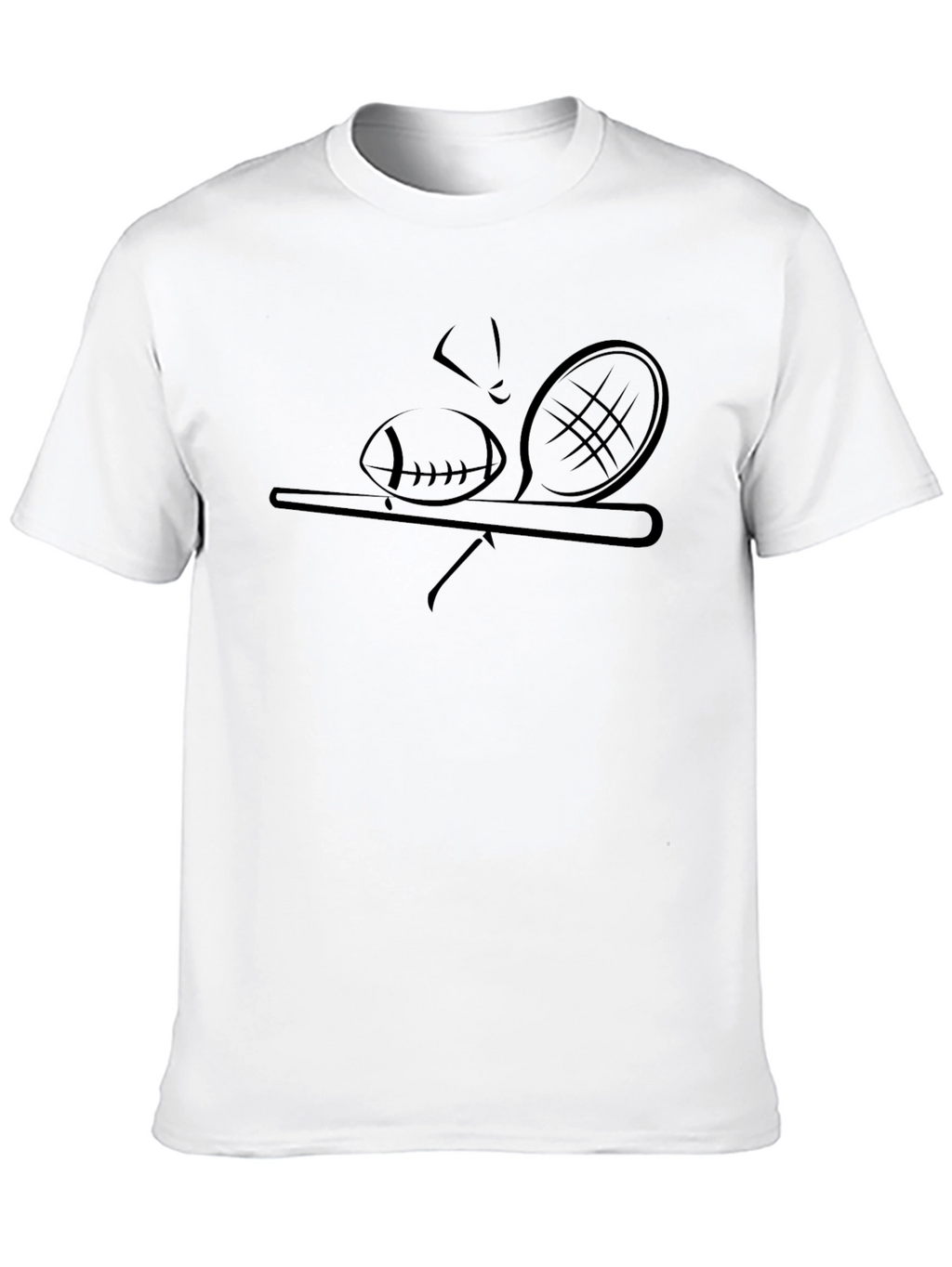 Sports Silhouette Tee - Black