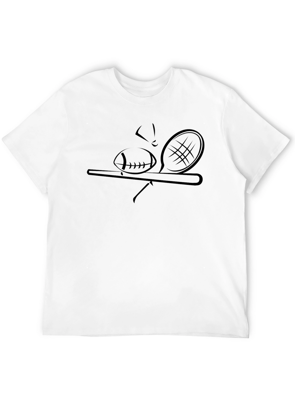 Sports Silhouette Tee - Black