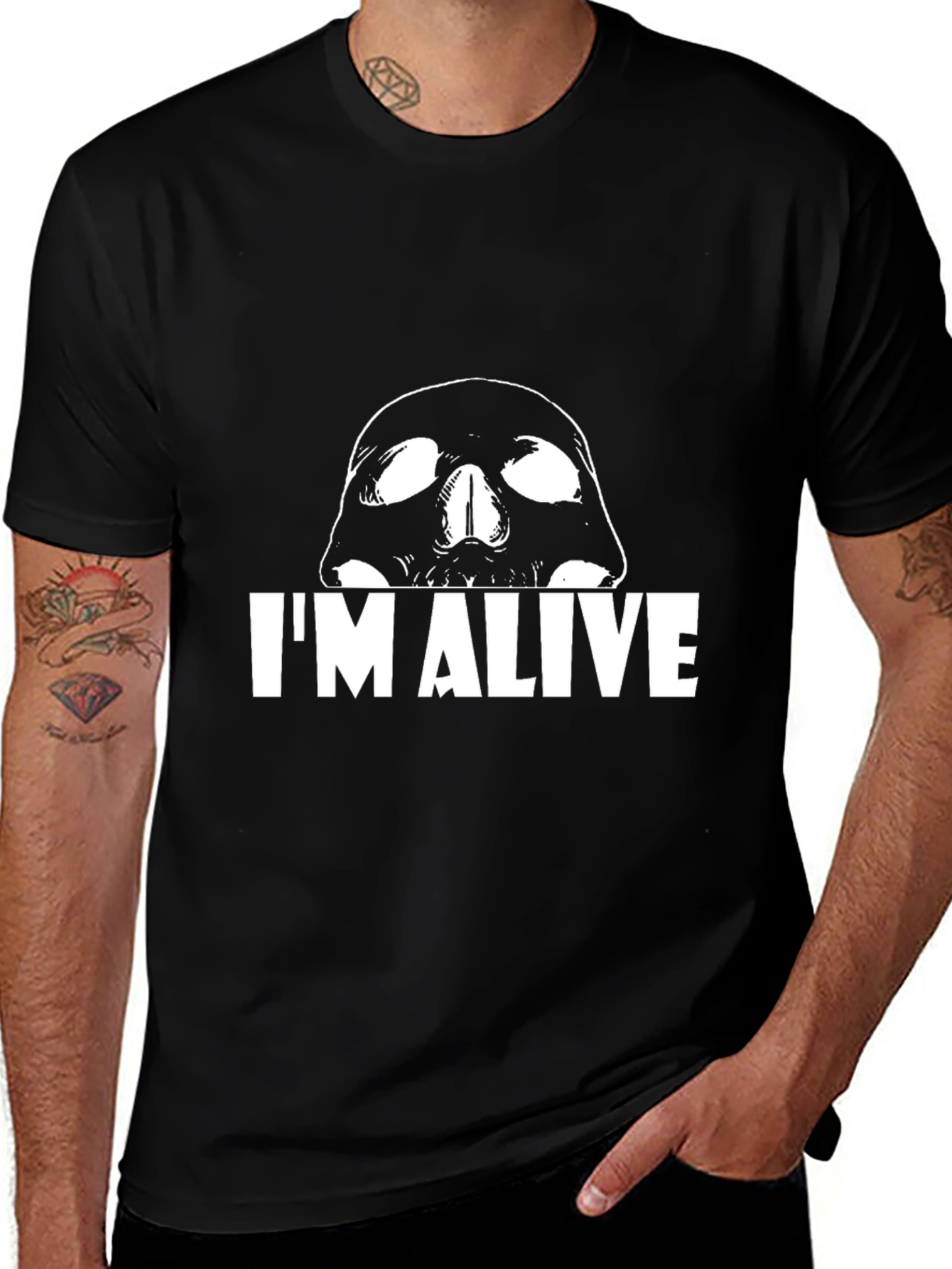 Im Alive T-Shirt - Skull Graphic Tee