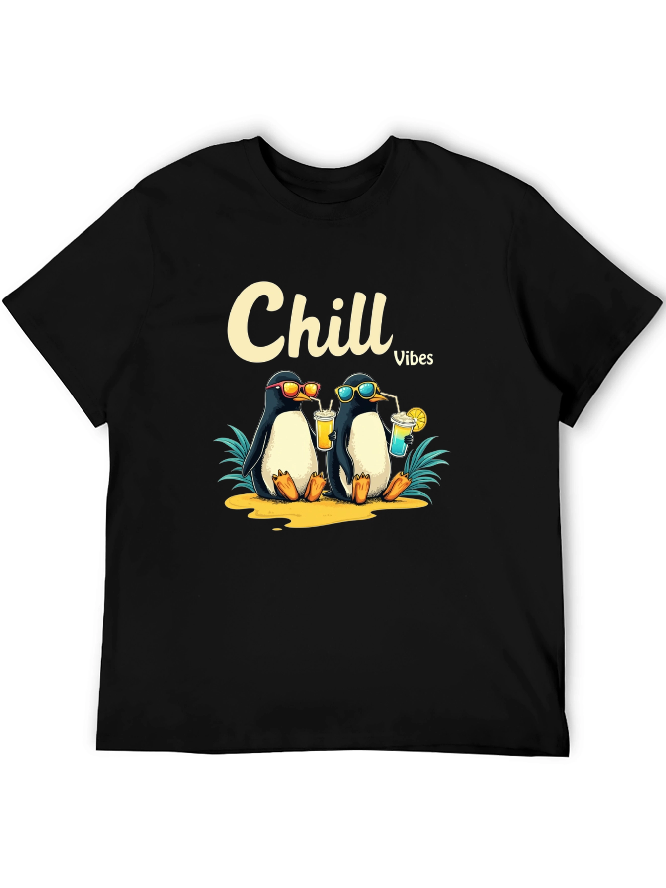 Chill Vibes Penguin Graphic Tee