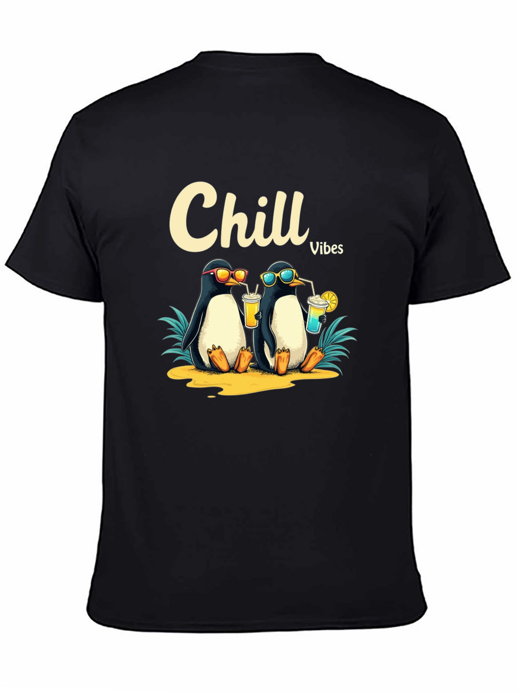 Chill Vibes Penguin Graphic Tee