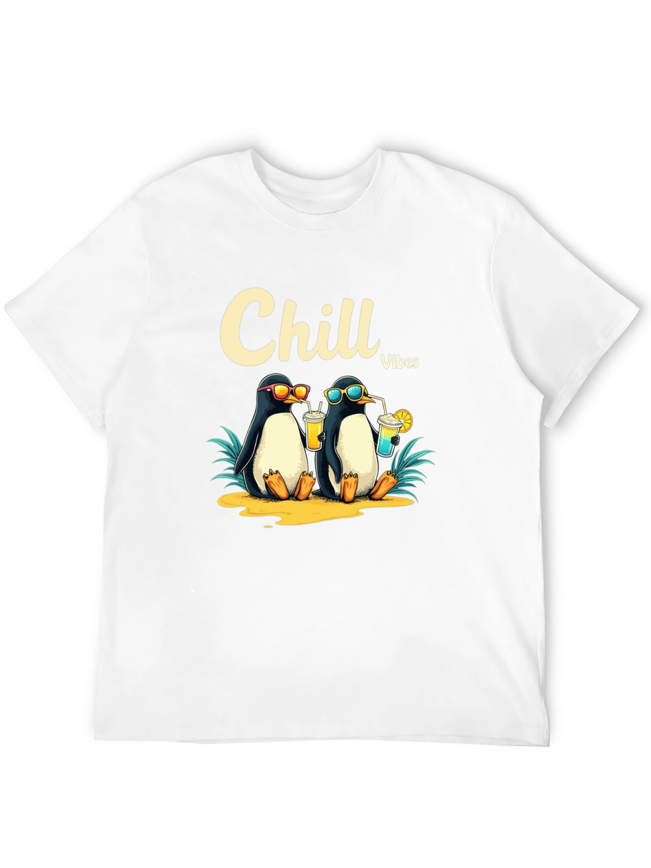 Chill Vibes Penguin Graphic Tee