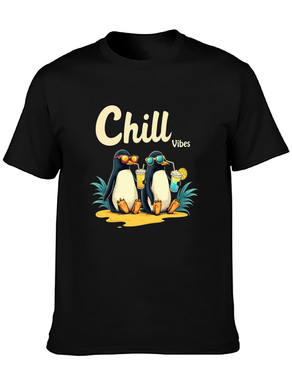 Chill Vibes Penguin Graphic Tee