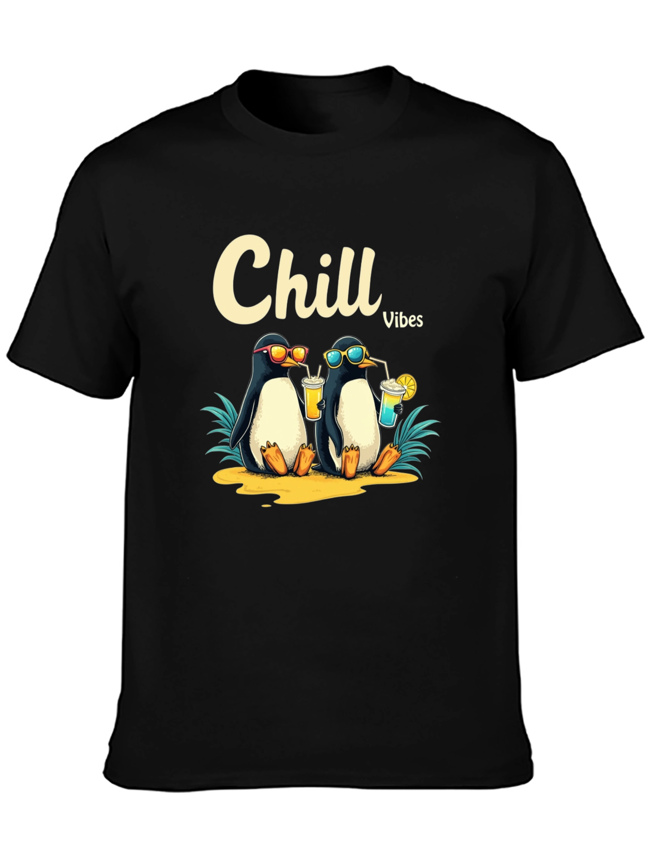 Chill Vibes Penguin Graphic Tee