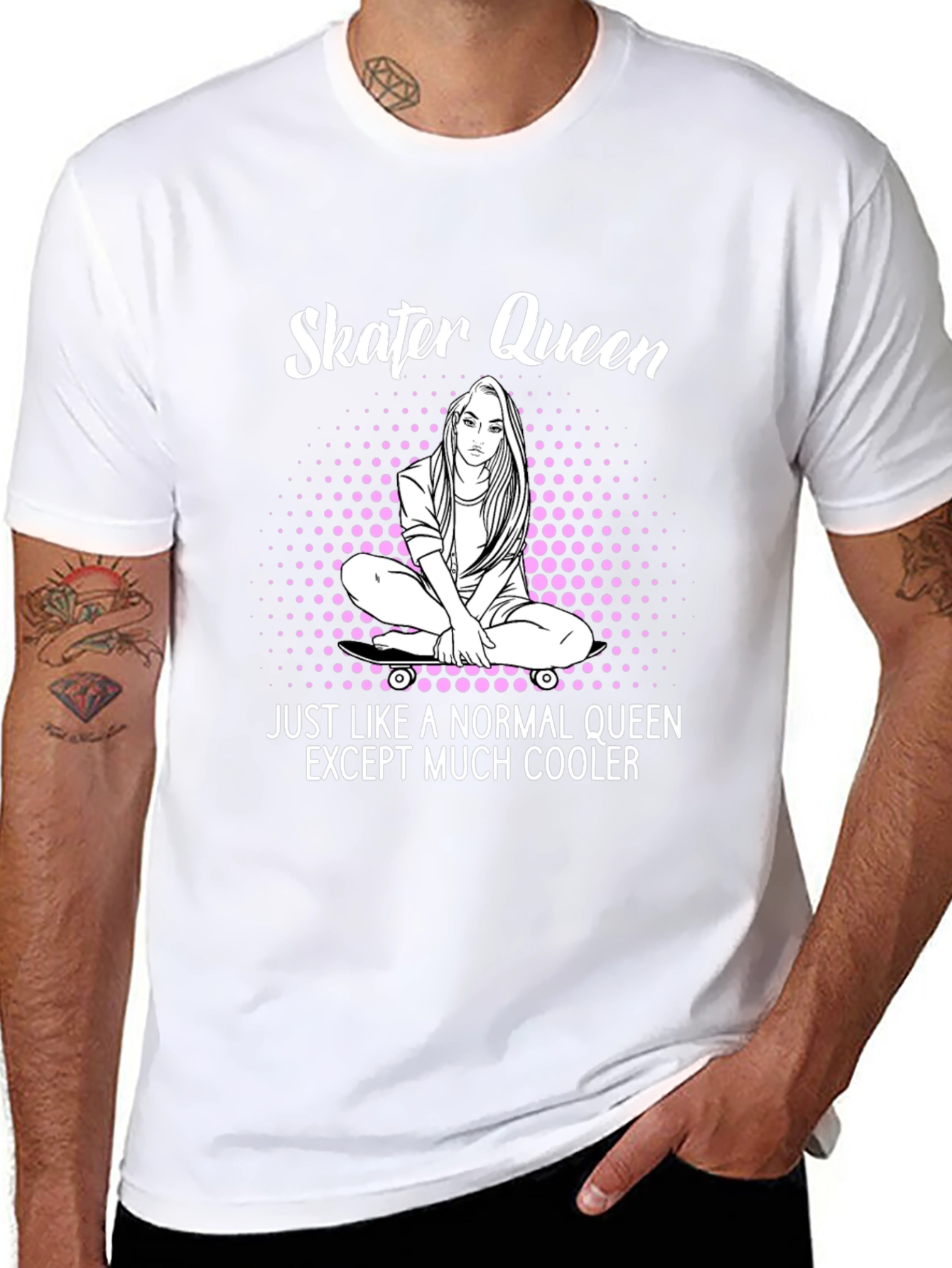 Skater Queen Graphic T-Shirt - Cool & Casual