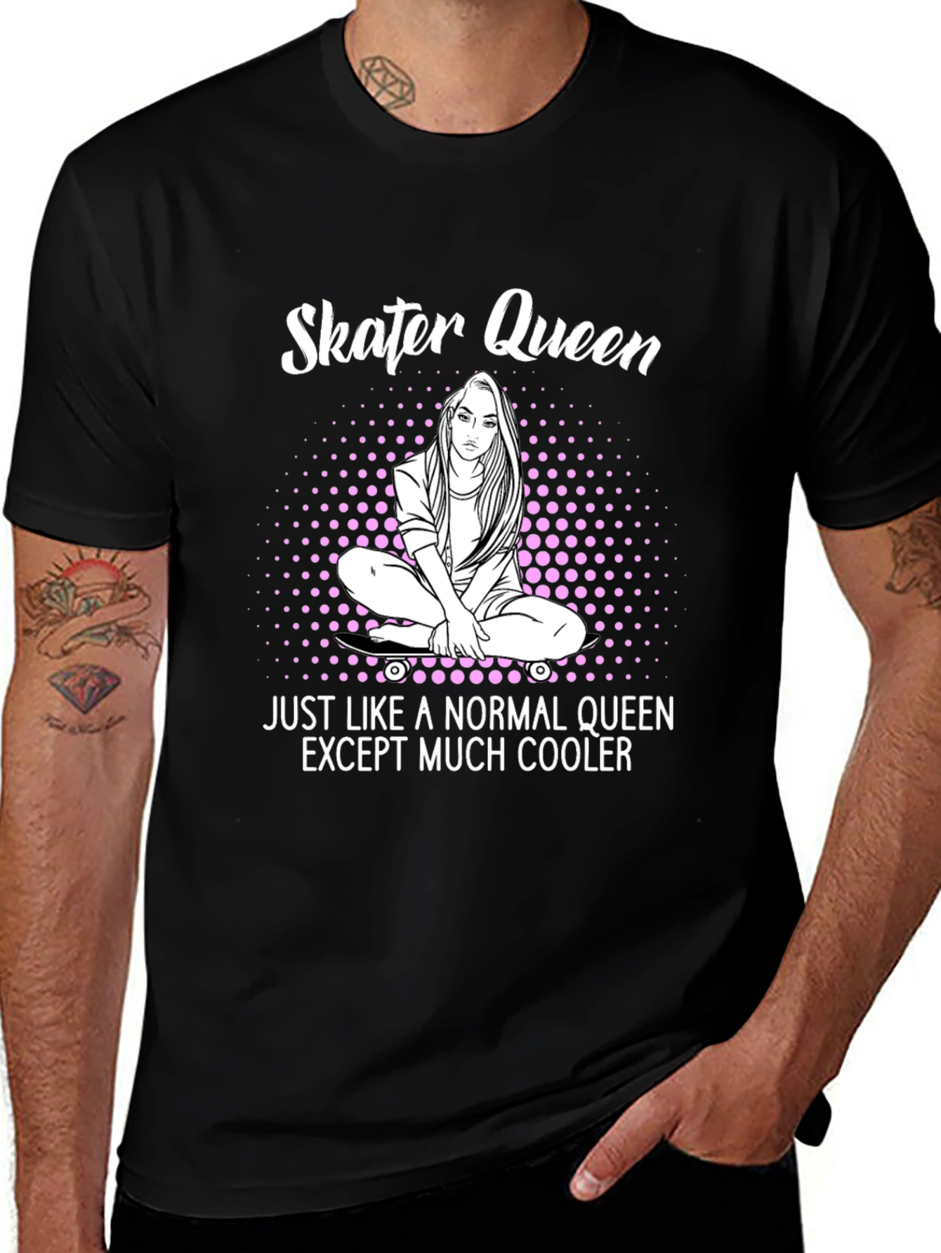 Skater Queen Graphic T-Shirt - Cool & Casual