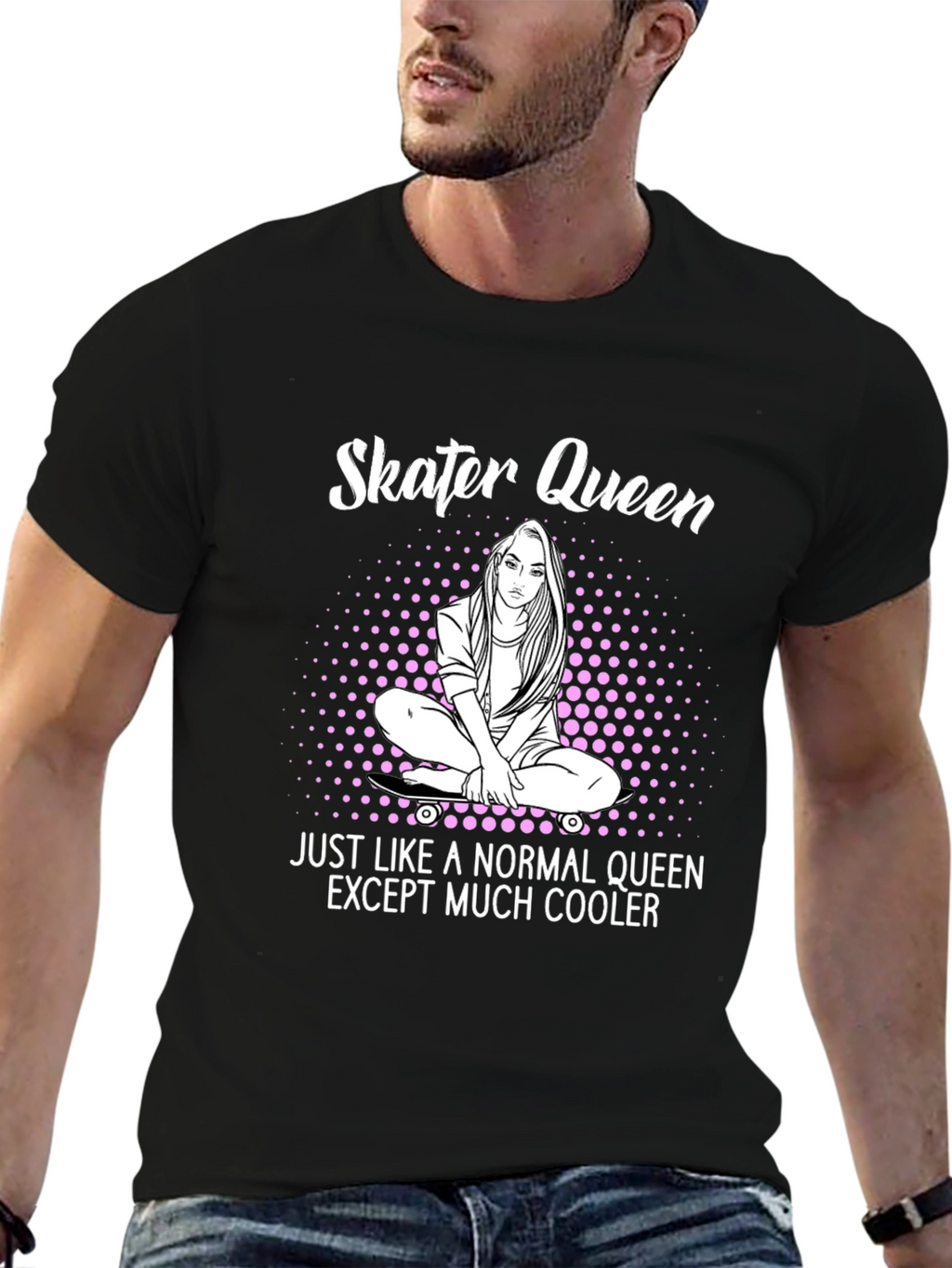 Skater Queen Graphic T-Shirt - Cool & Casual