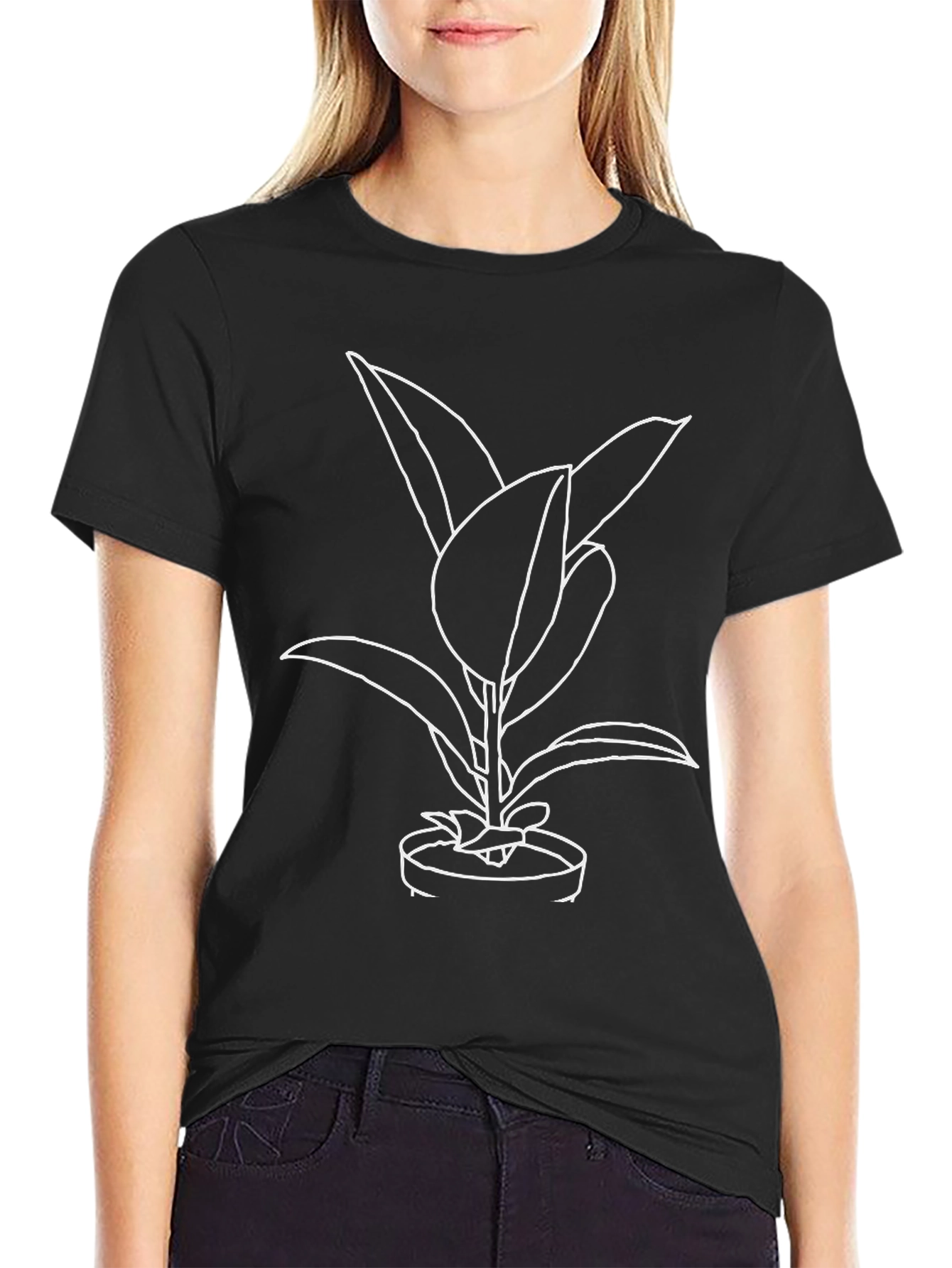 Rubber Plant Graphic T-Shirt
