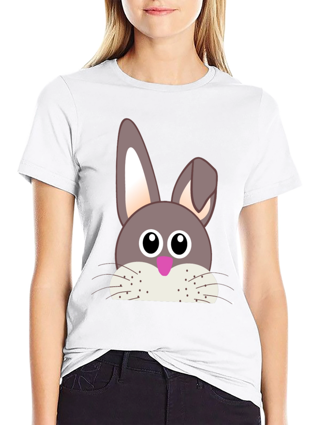 Bunny Face T-Shirt - Easter Holiday Apparel