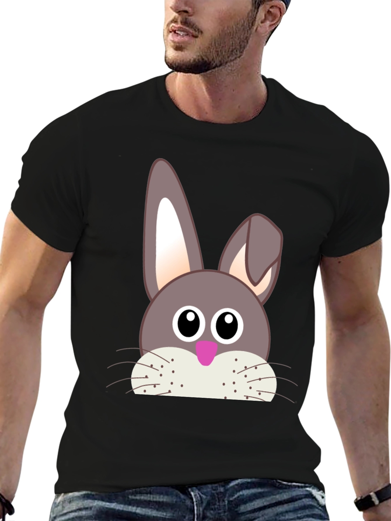 Bunny Face T-Shirt - Easter Holiday Apparel