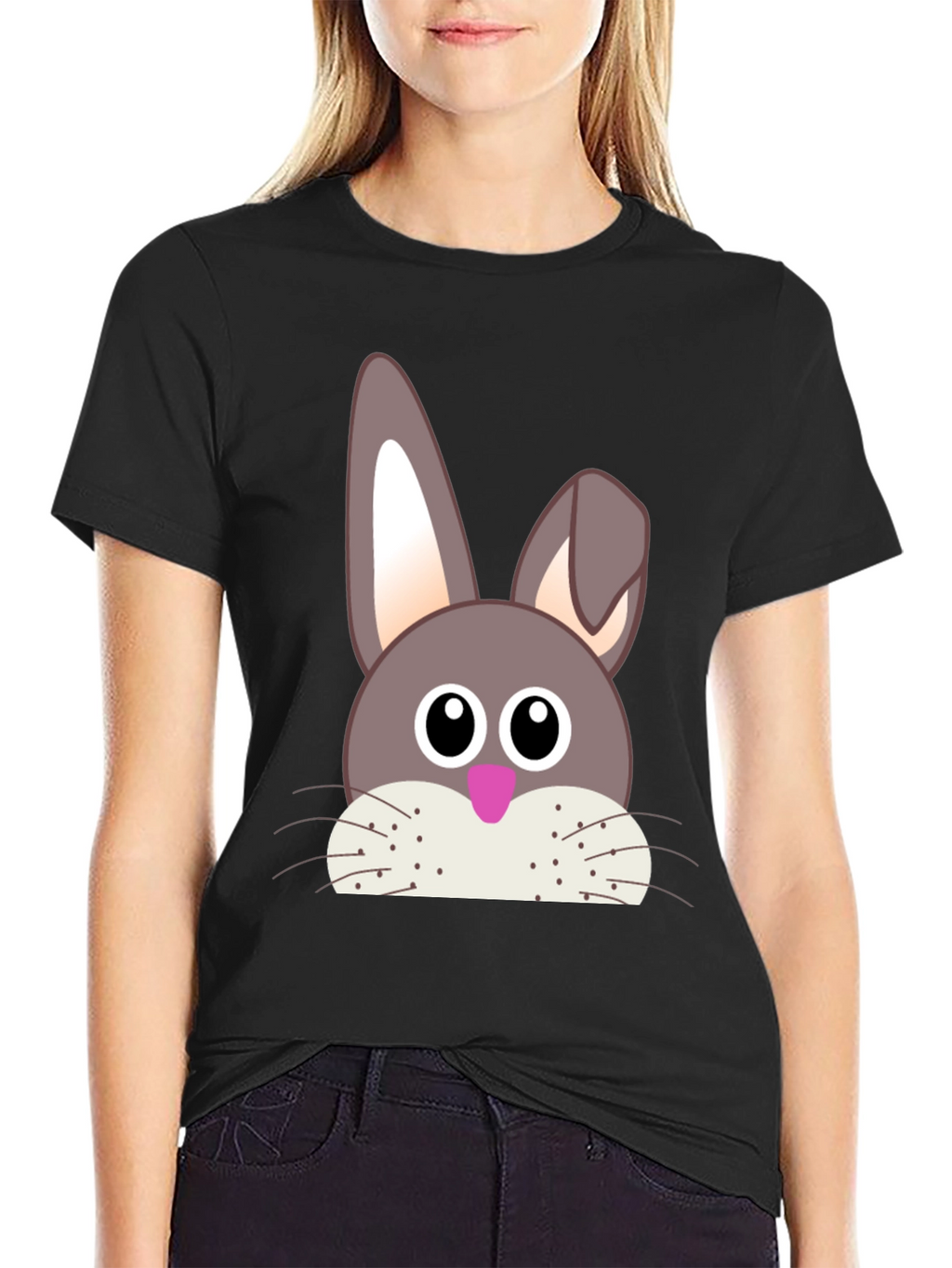 Bunny Face T-Shirt - Easter Holiday Apparel