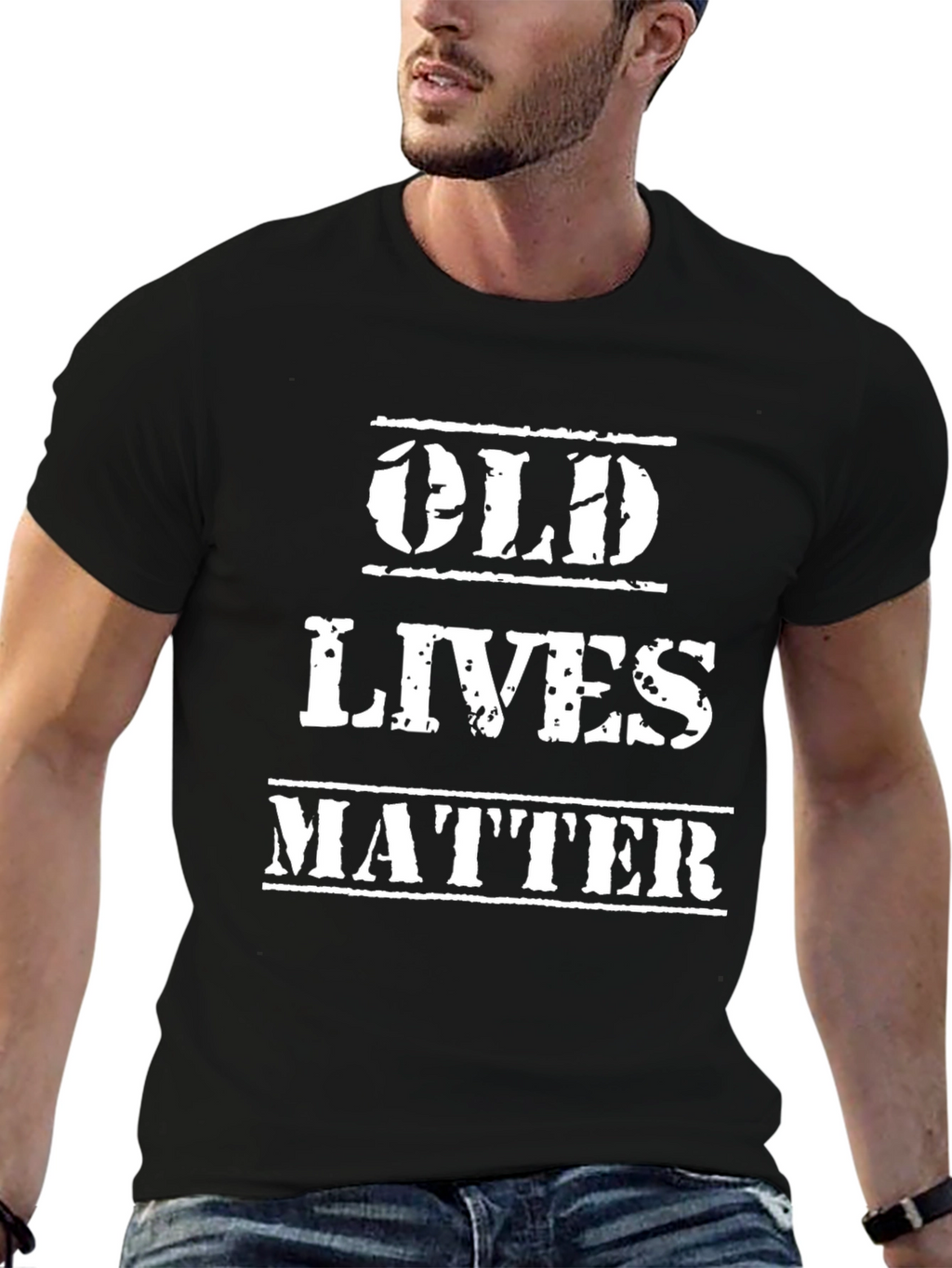 Old Lives Matter T-Shirt - Black Cotton Tee