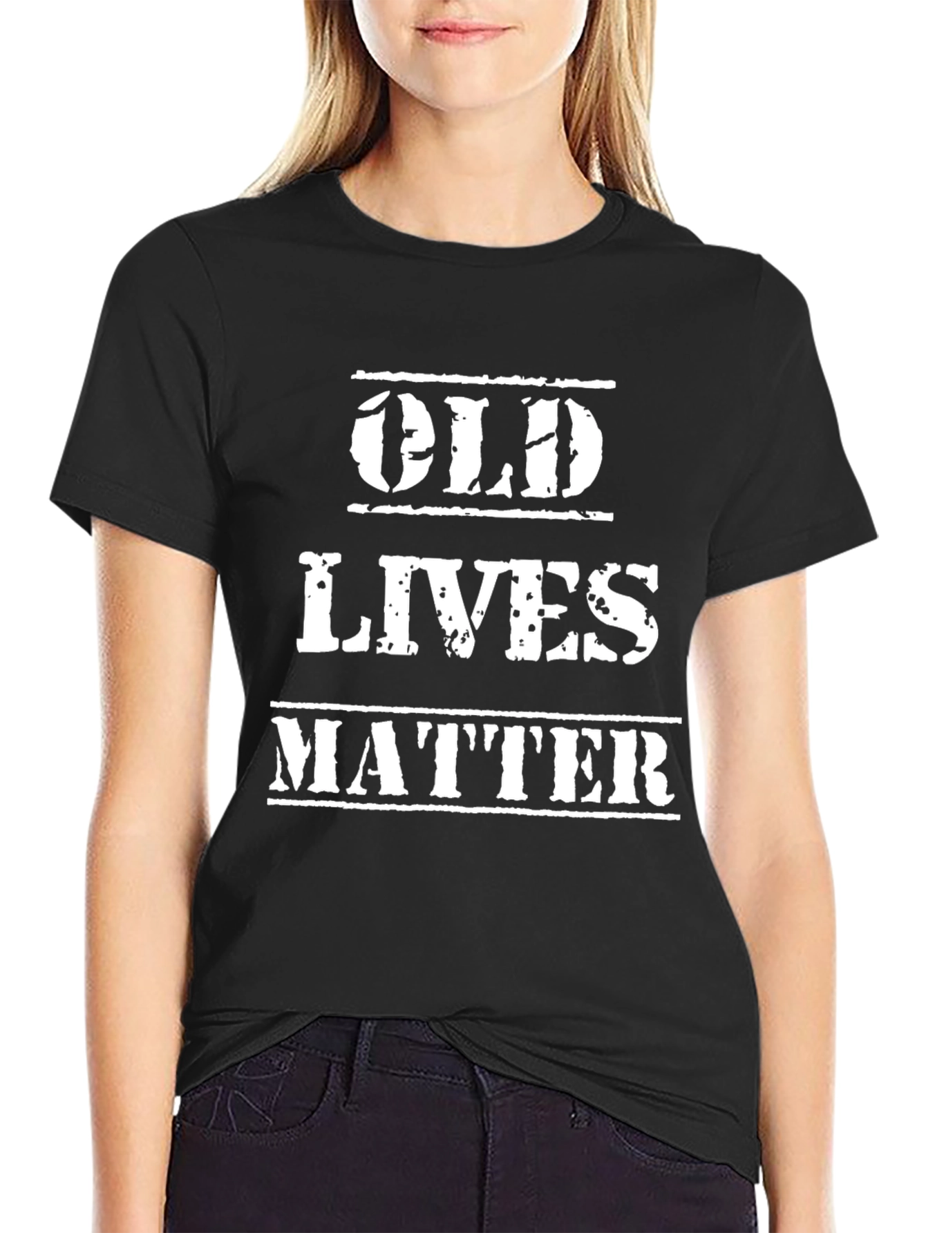 Old Lives Matter T-Shirt - Black Cotton Tee