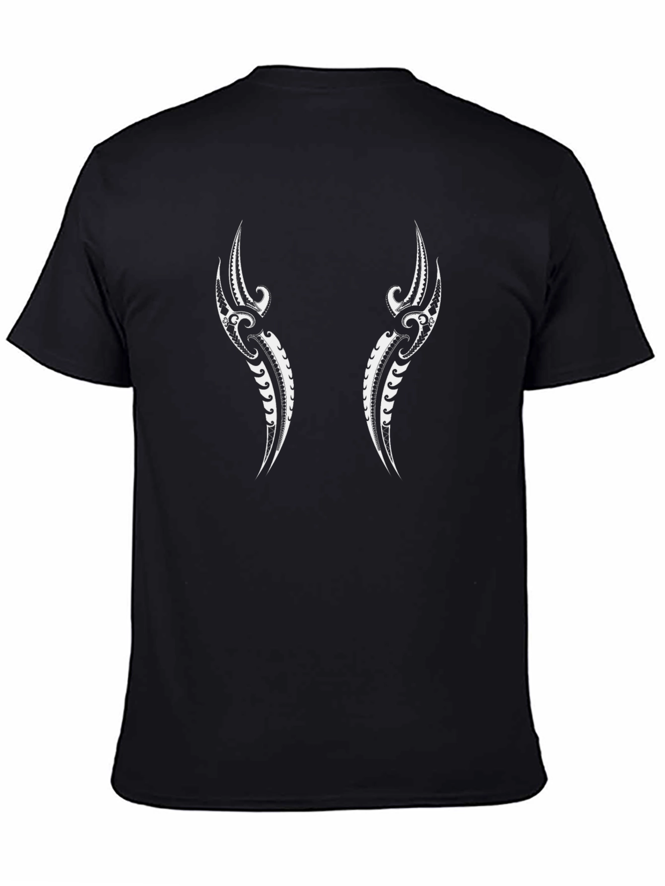 Tribal Tattoo Graphic Black T-Shirt