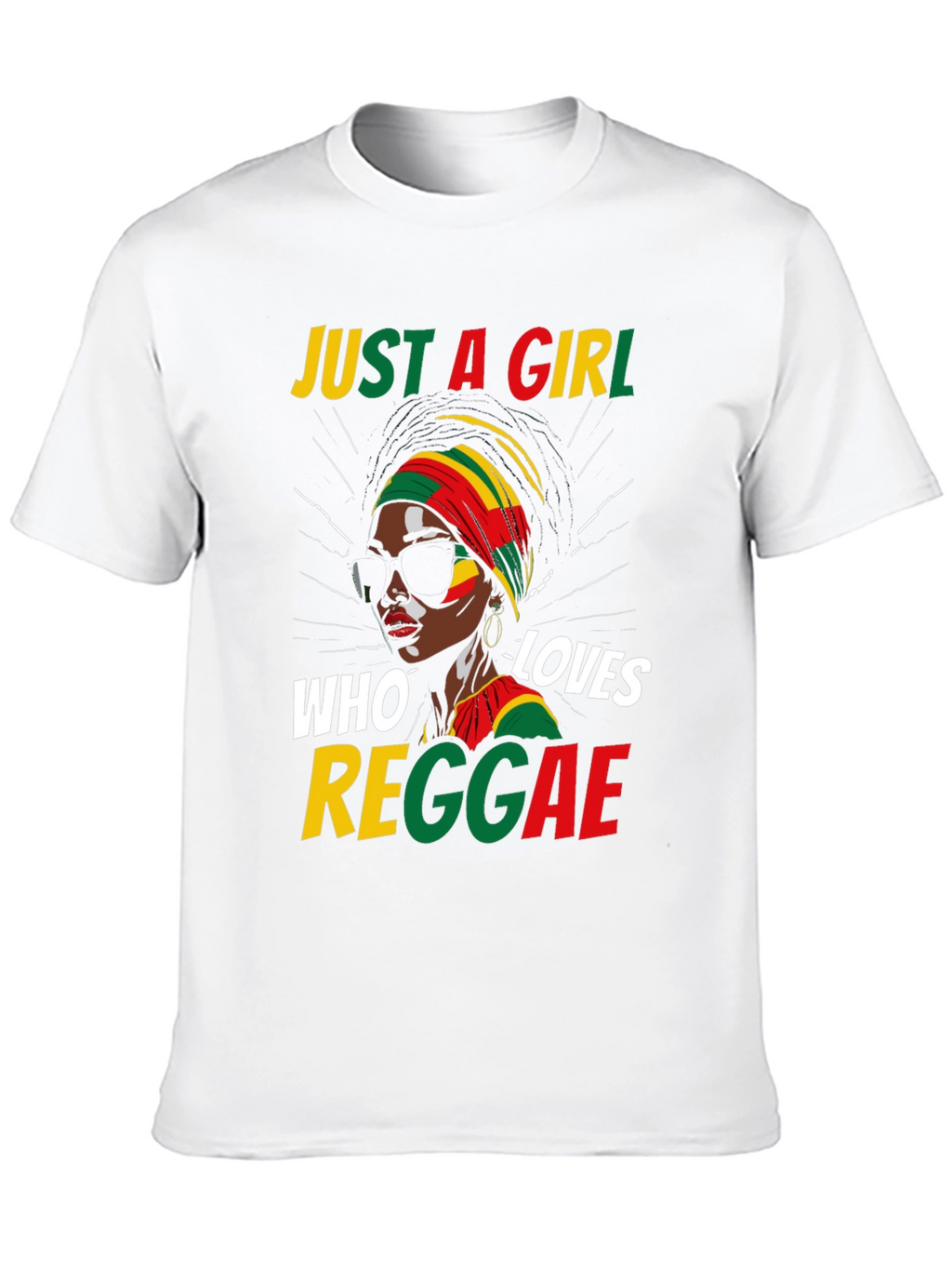 Just a Girl Who Loves Reggae Black T-Shirt