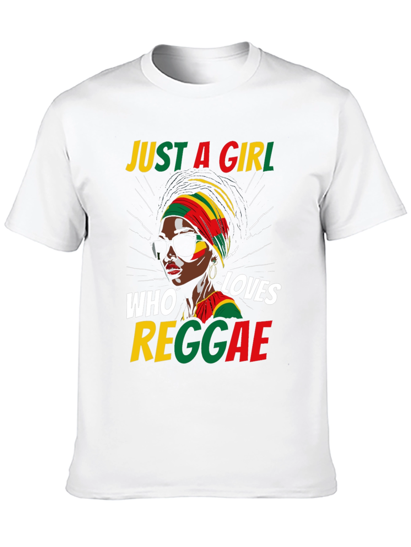 Just a Girl Who Loves Reggae Black T-Shirt