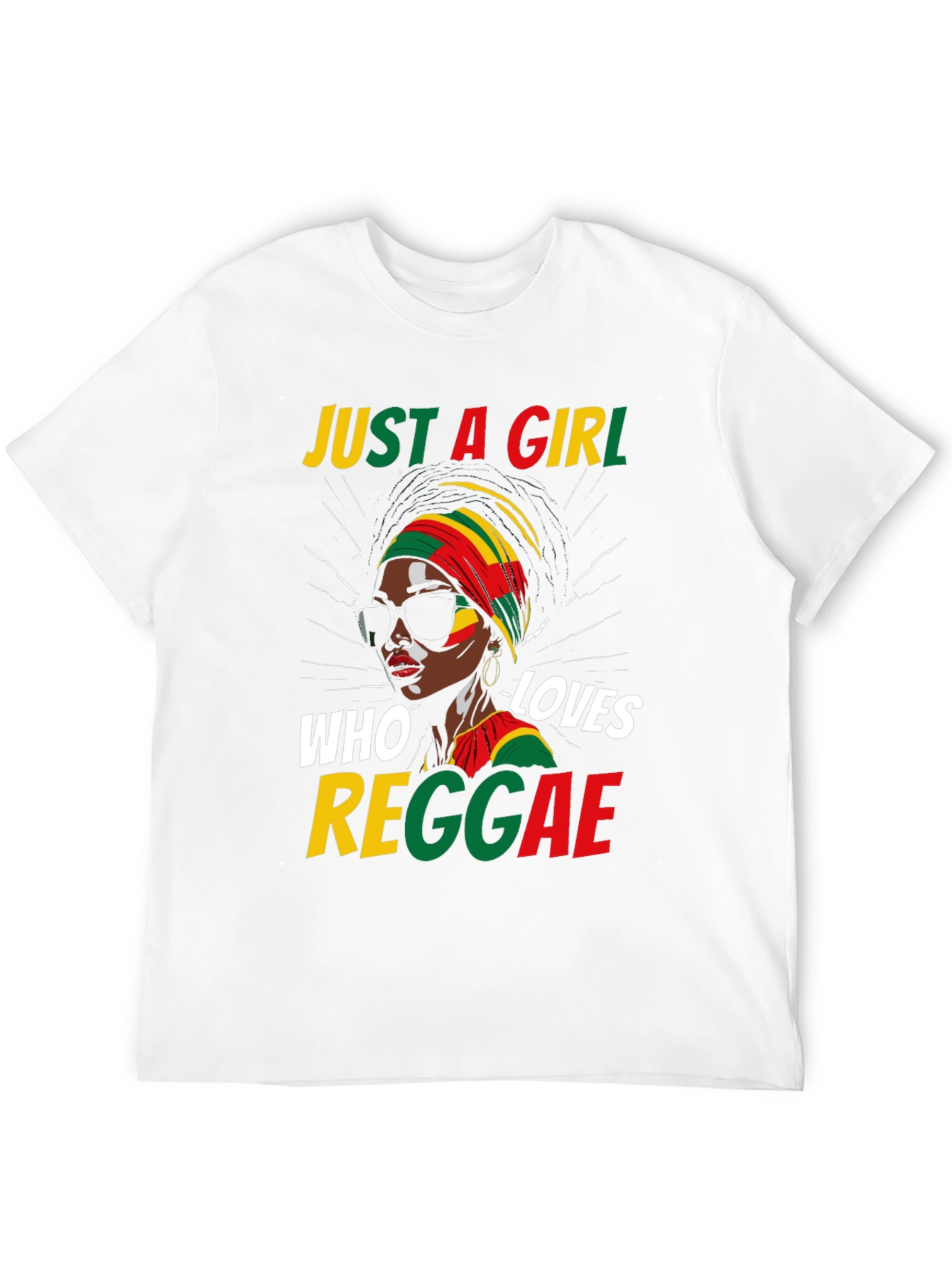 Just a Girl Who Loves Reggae Black T-Shirt
