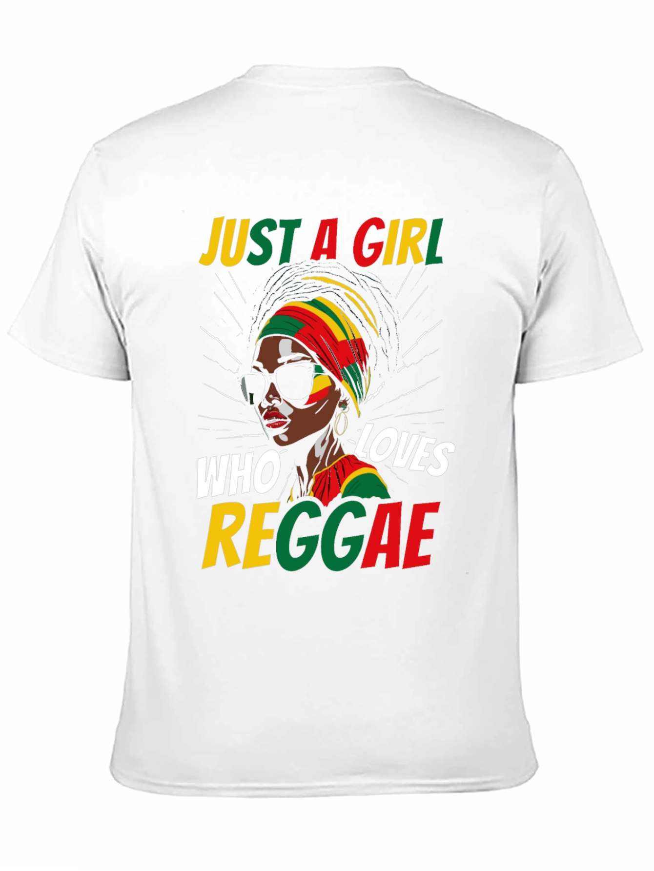 Just a Girl Who Loves Reggae Black T-Shirt