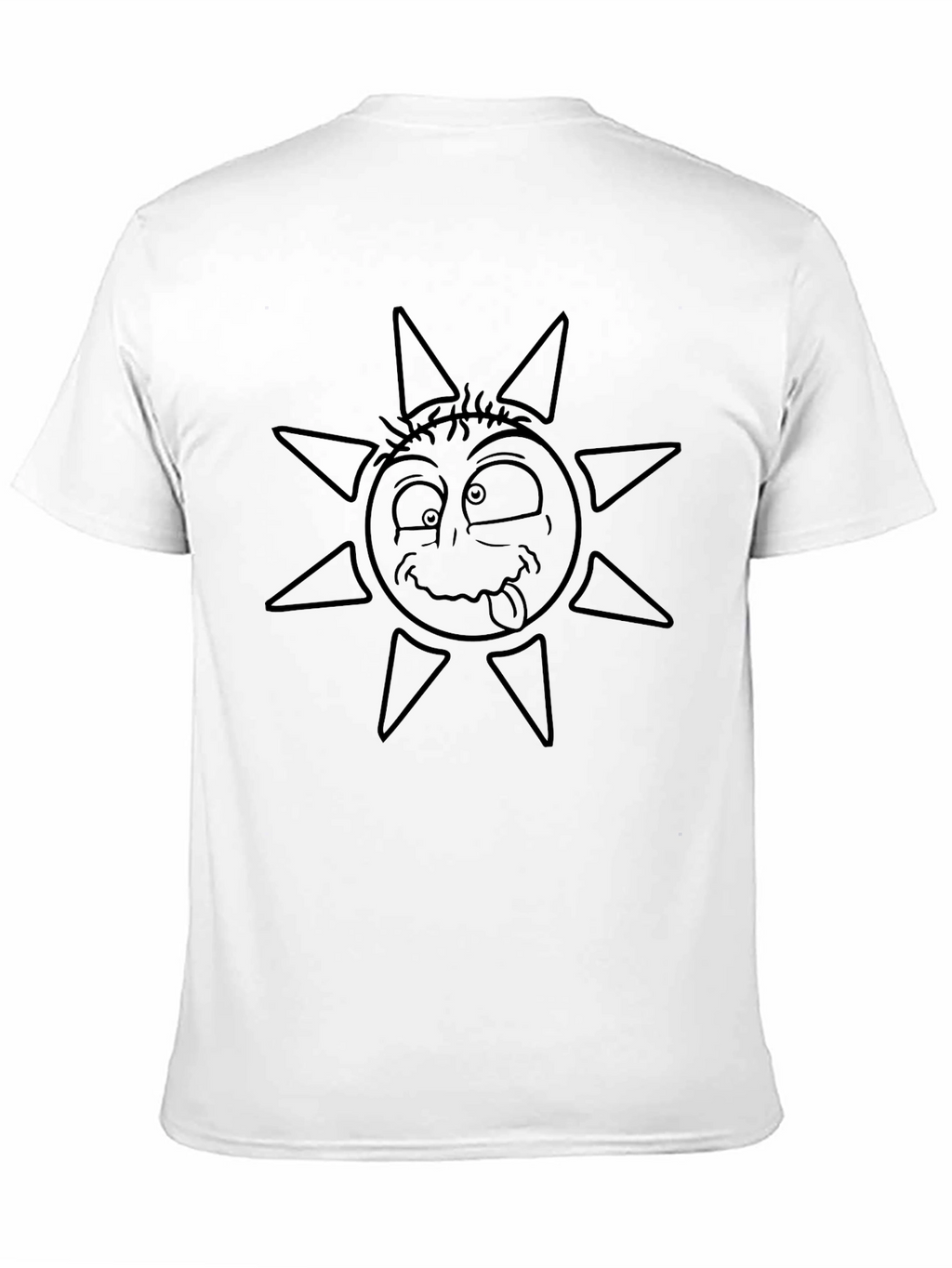 Funny Sun Graphic Tee - Black
