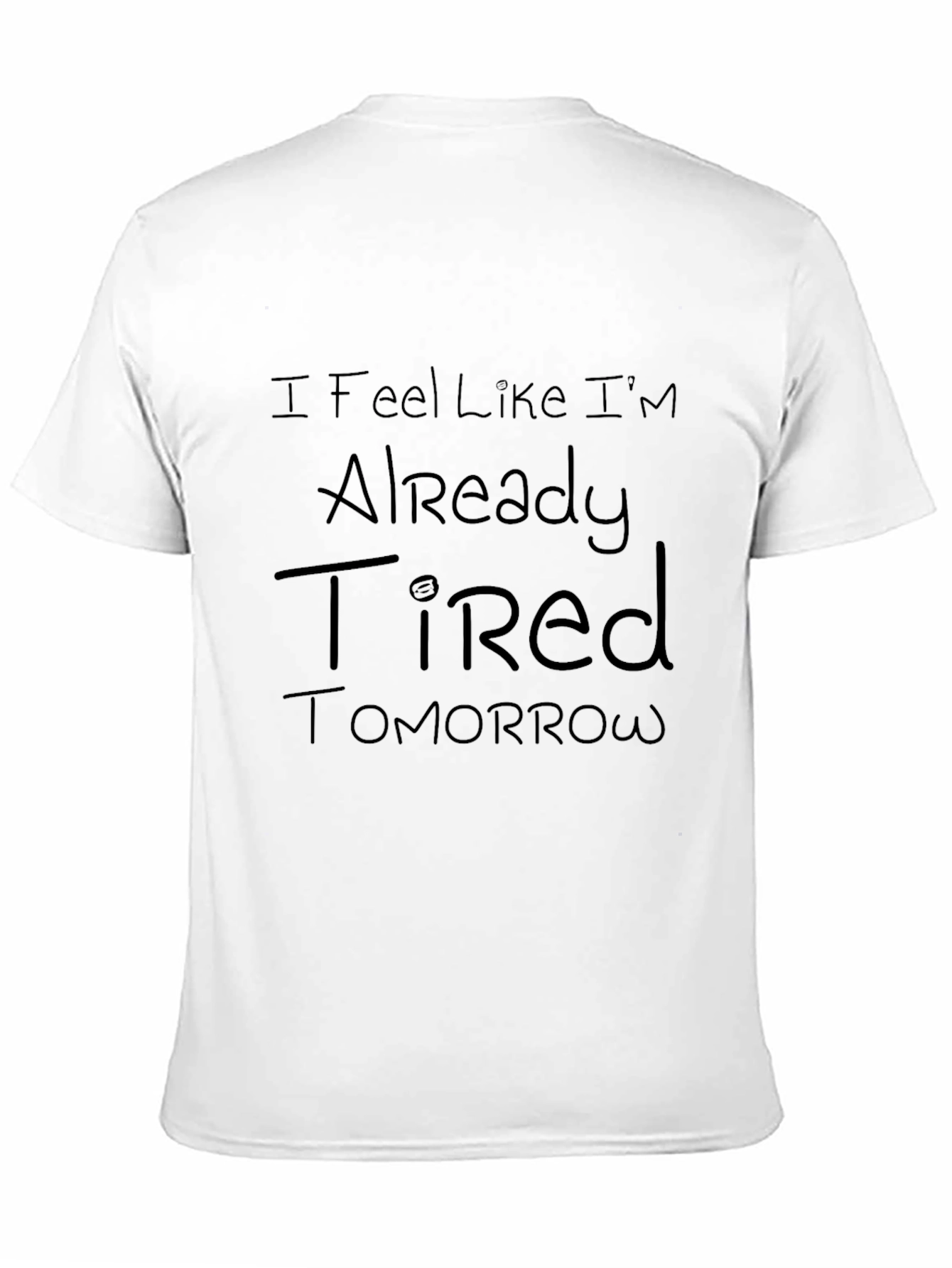 Tired Tomorrow Black Graphic Tee