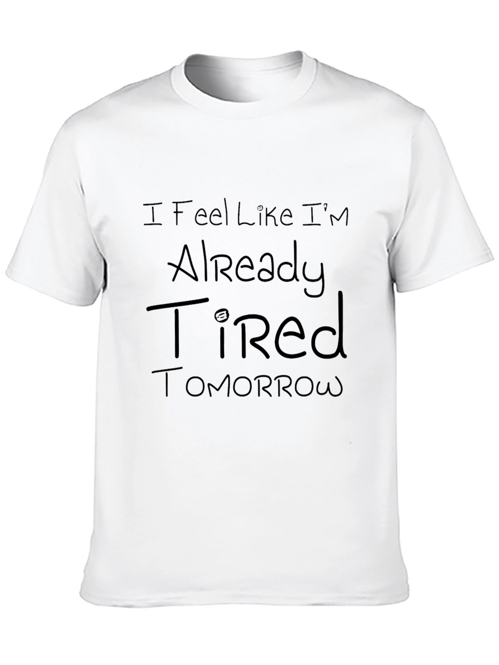 Tired Tomorrow Black Graphic Tee