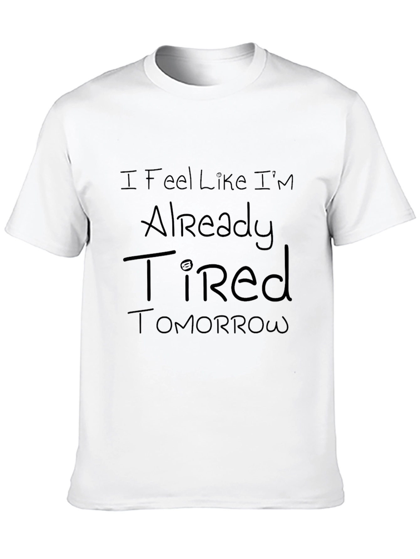Tired Tomorrow Black Graphic Tee