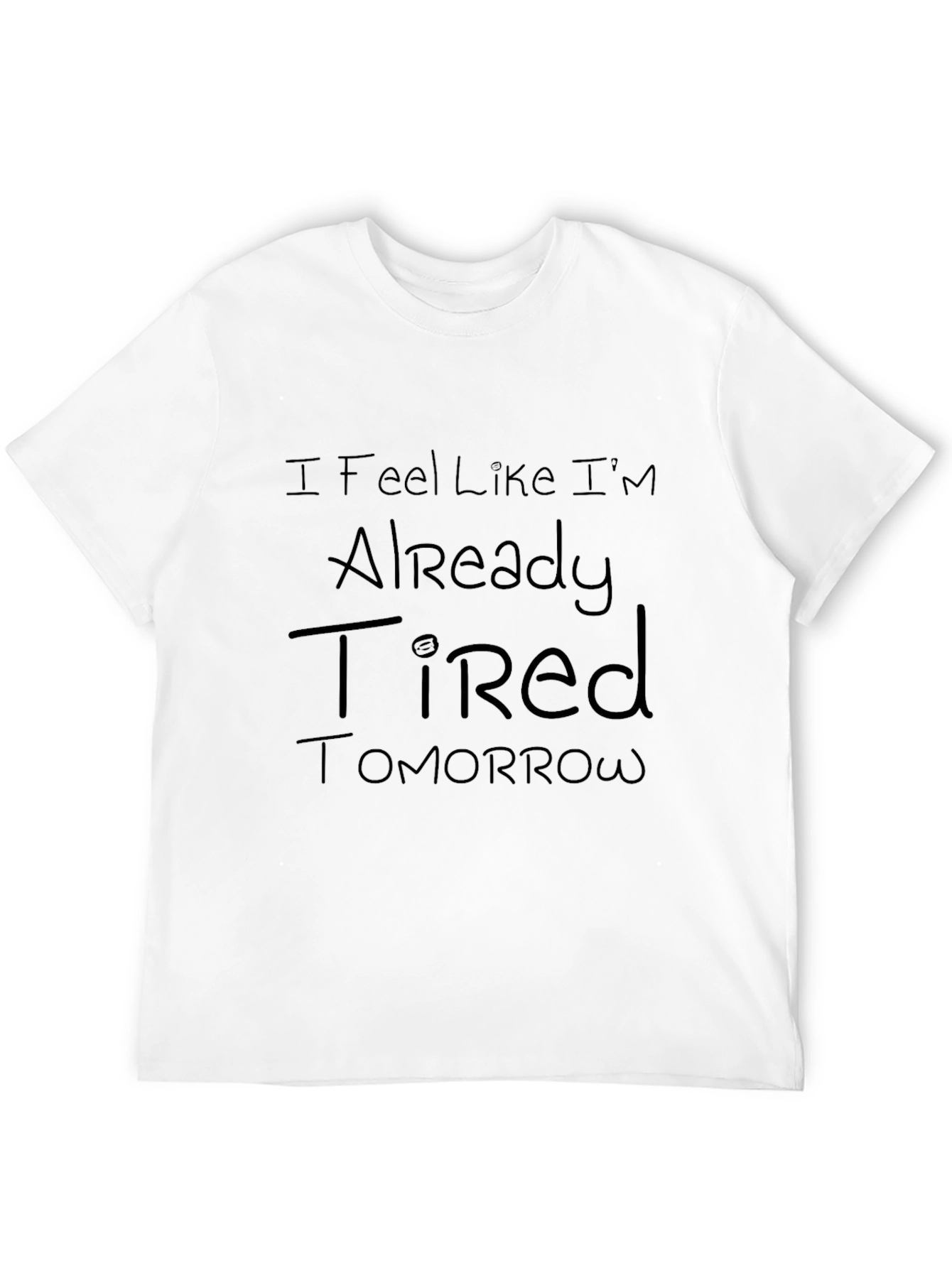 Tired Tomorrow Black Graphic Tee
