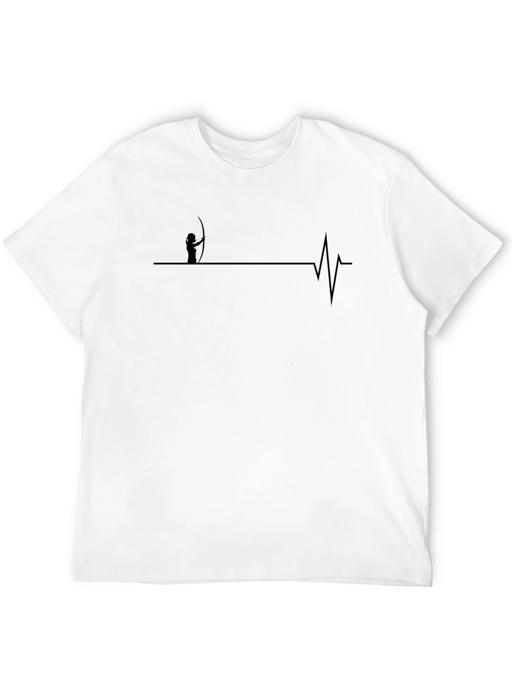 Archer Heartbeat T-Shirt - Black Cotton Tee