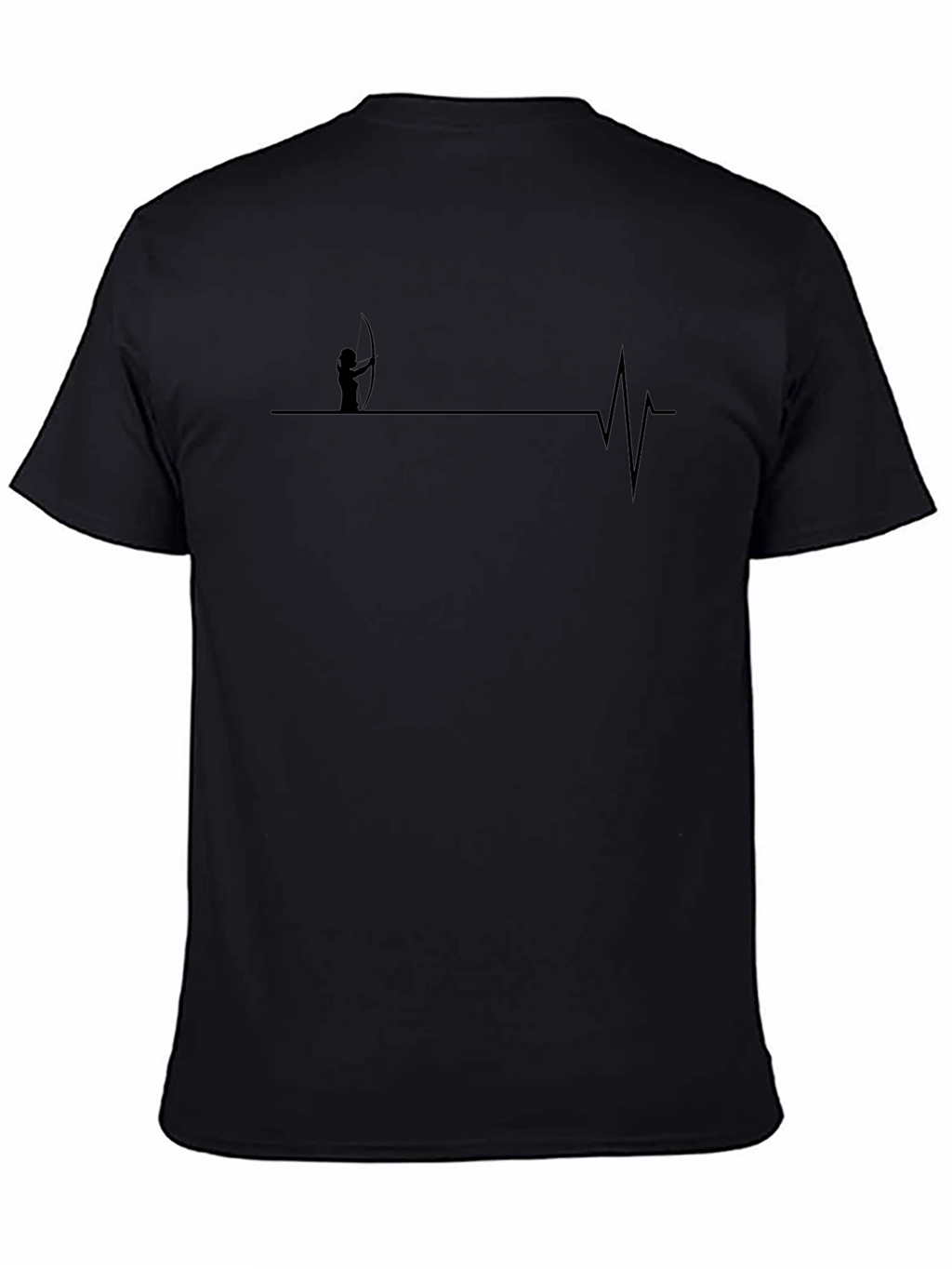 Archer Heartbeat T-Shirt - Black Cotton Tee