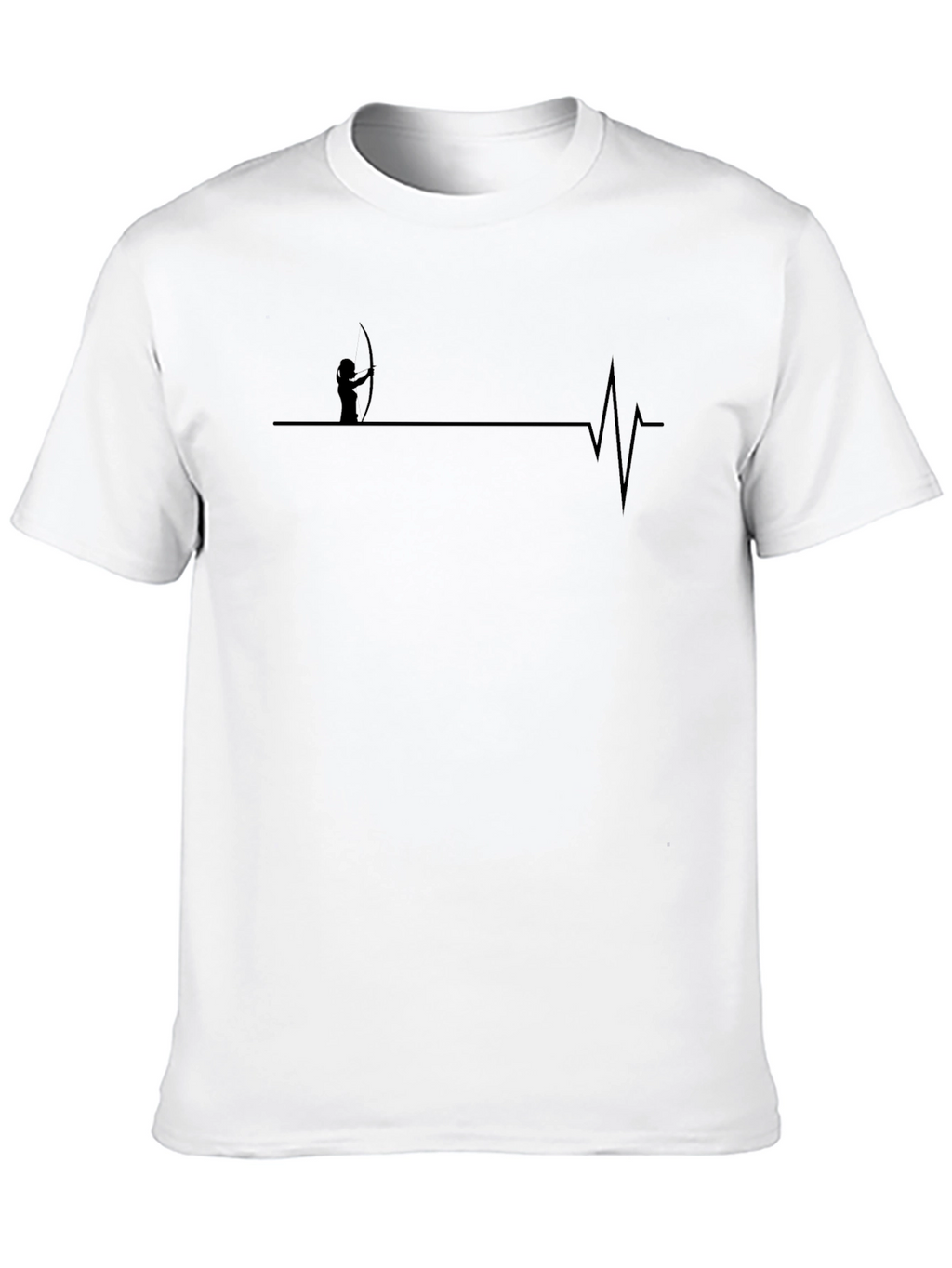 Archer Heartbeat T-Shirt - Black Cotton Tee
