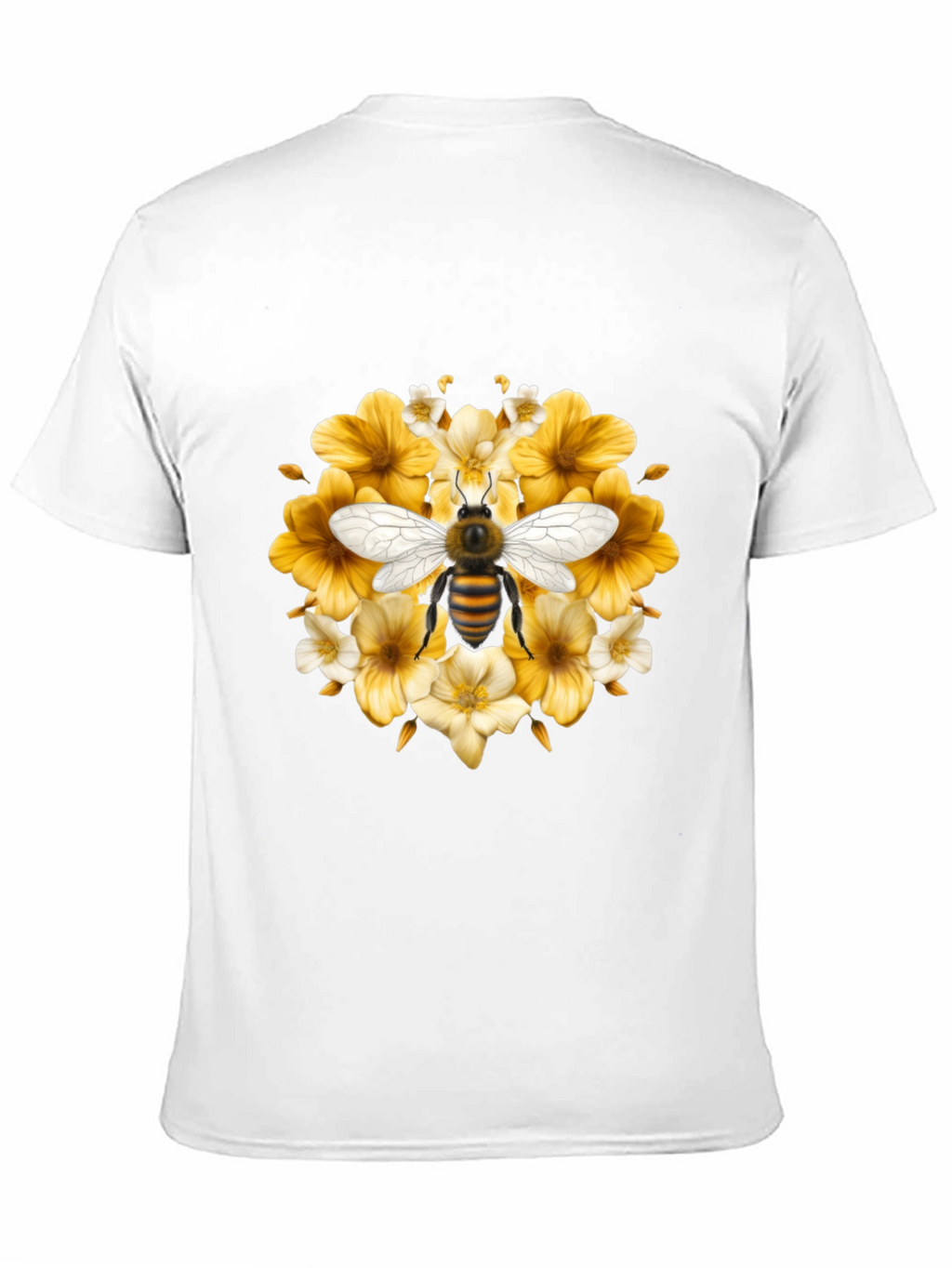 Bee & Floral Black T-Shirt