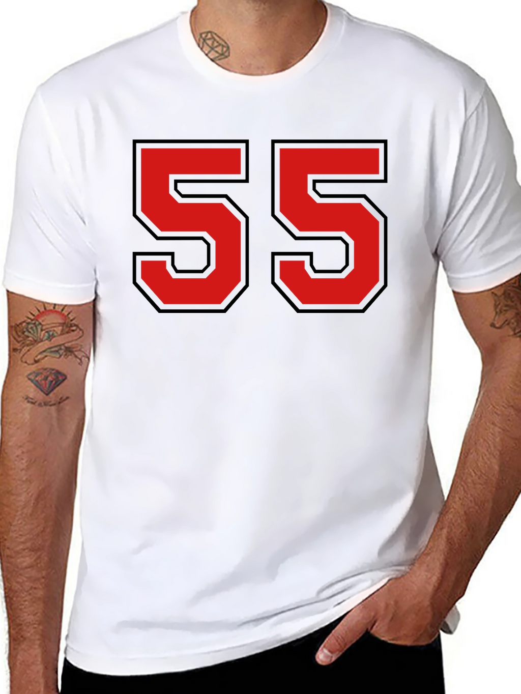 Retro Number 55 Graphic T-Shirt