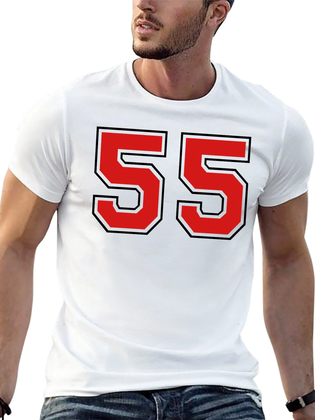 Retro Number 55 Graphic T-Shirt
