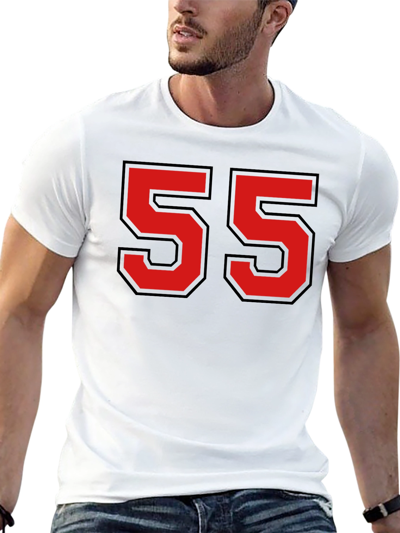Retro Number 55 Graphic T-Shirt