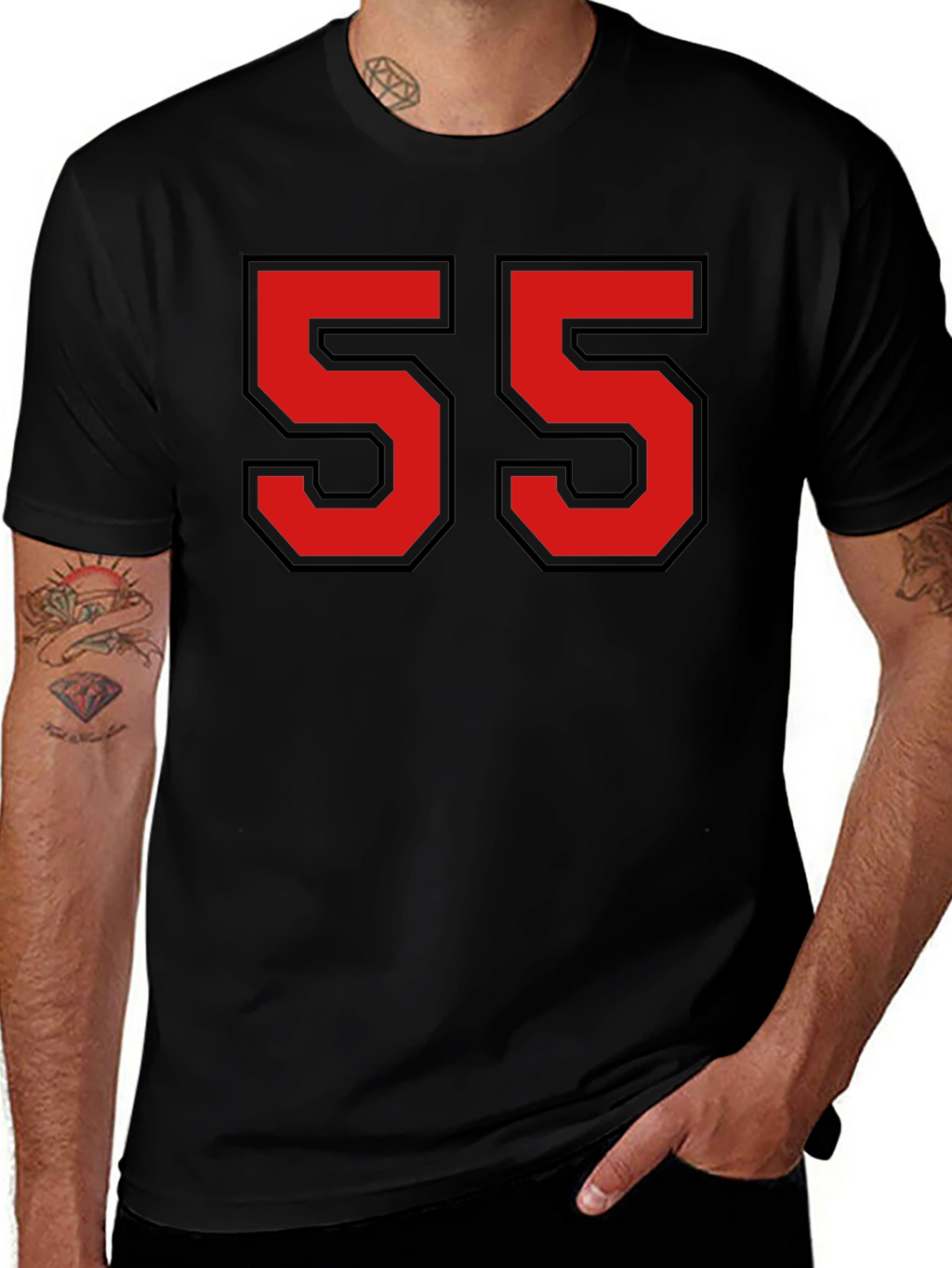 Retro Number 55 Graphic T-Shirt