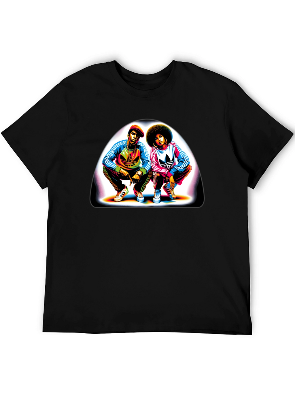 Retro Duo Graphic Tee - Black