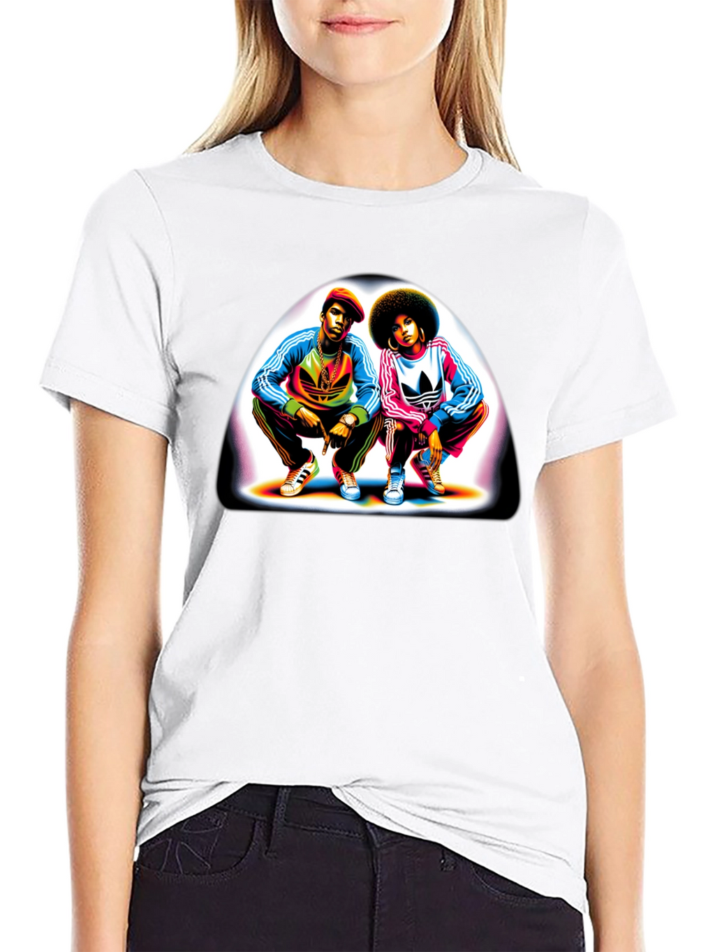 Retro Duo Graphic Tee - Black