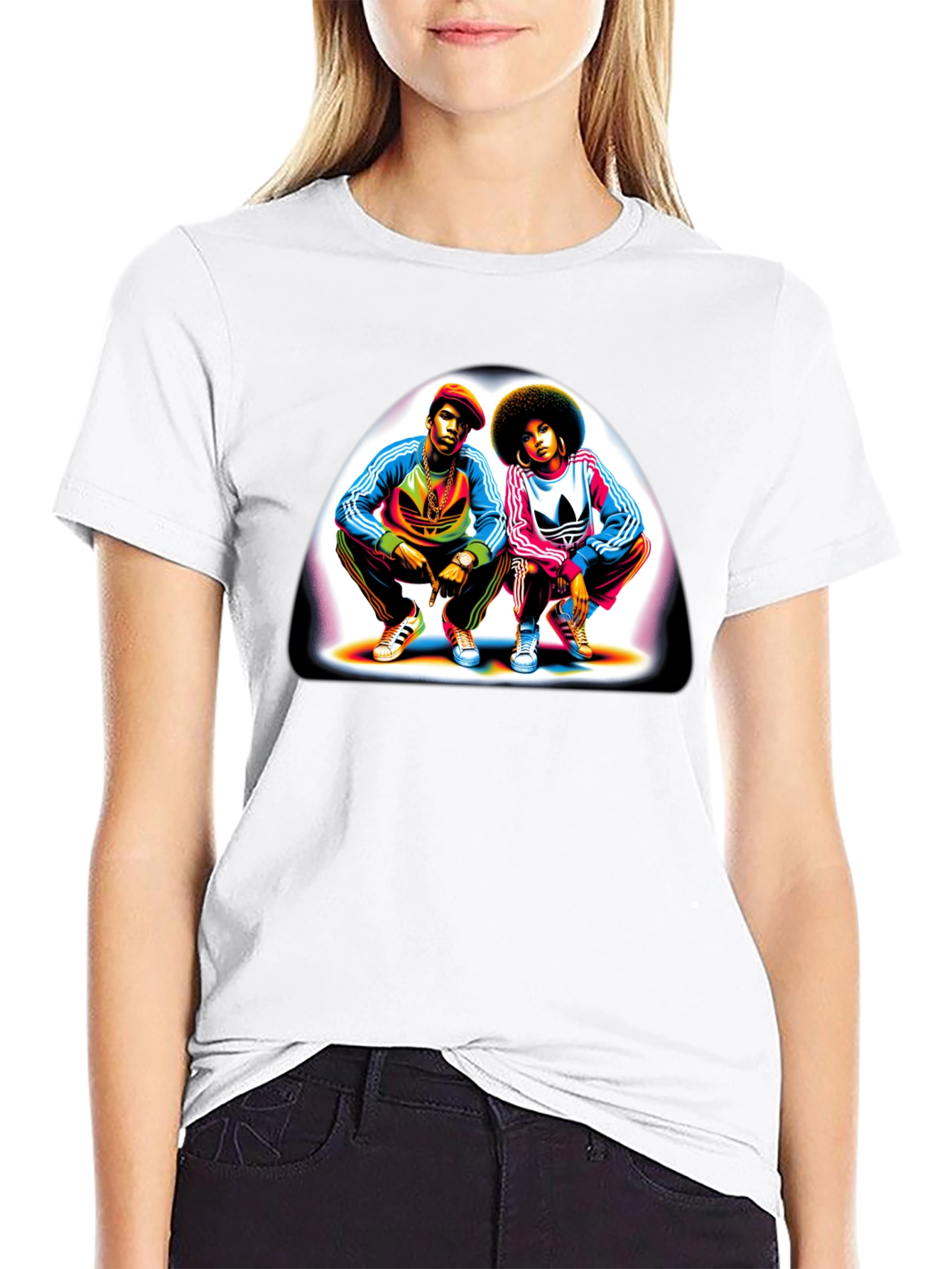 Retro Duo Graphic Tee - Black