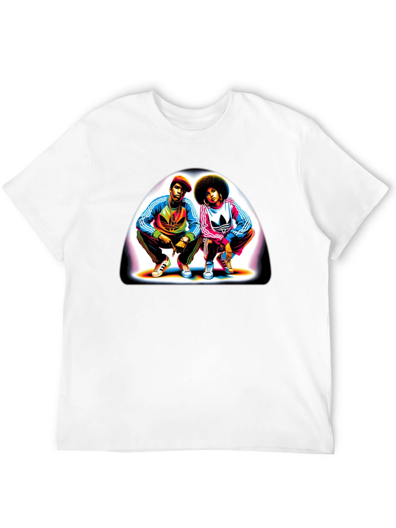 Retro Duo Graphic Tee - Black