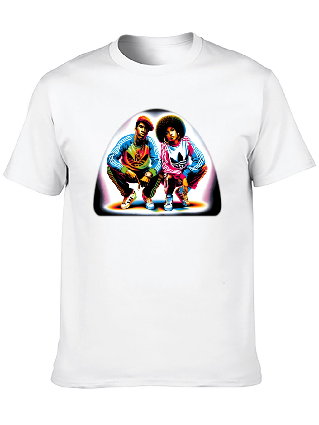 Retro Duo Graphic Tee - Black