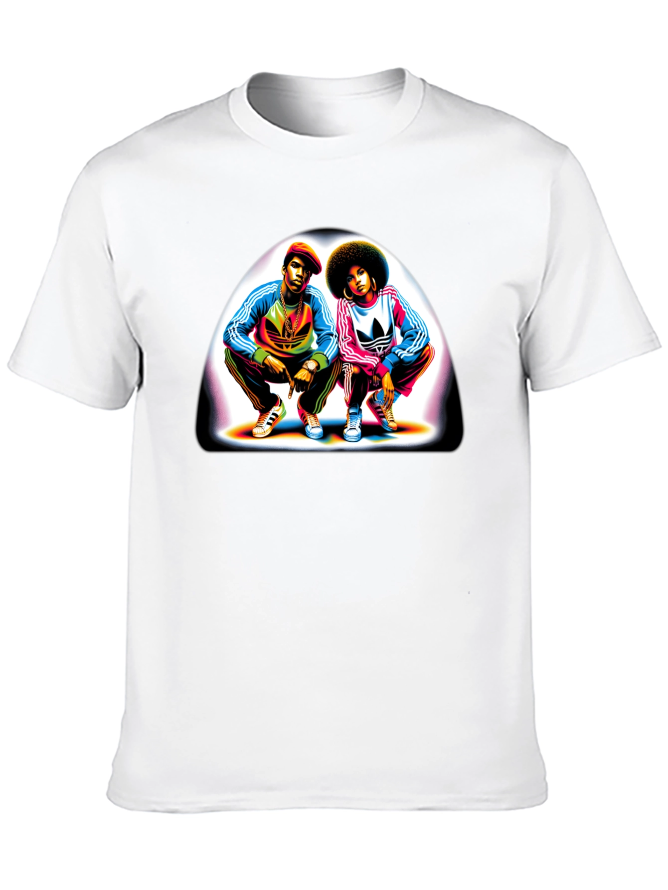 Retro Duo Graphic Tee - Black